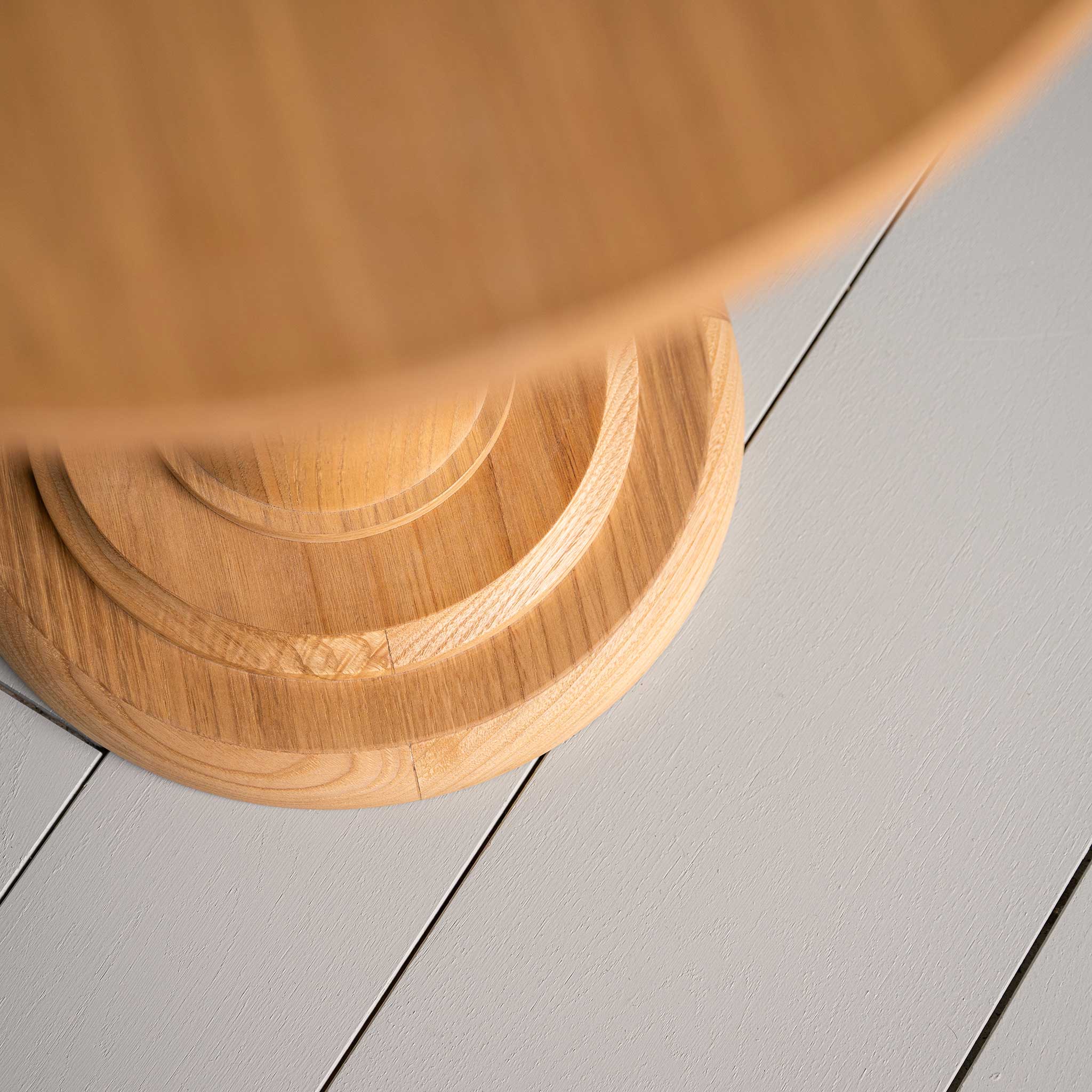 Anecdote Pedestal Table, Oiled Oak - Image 3