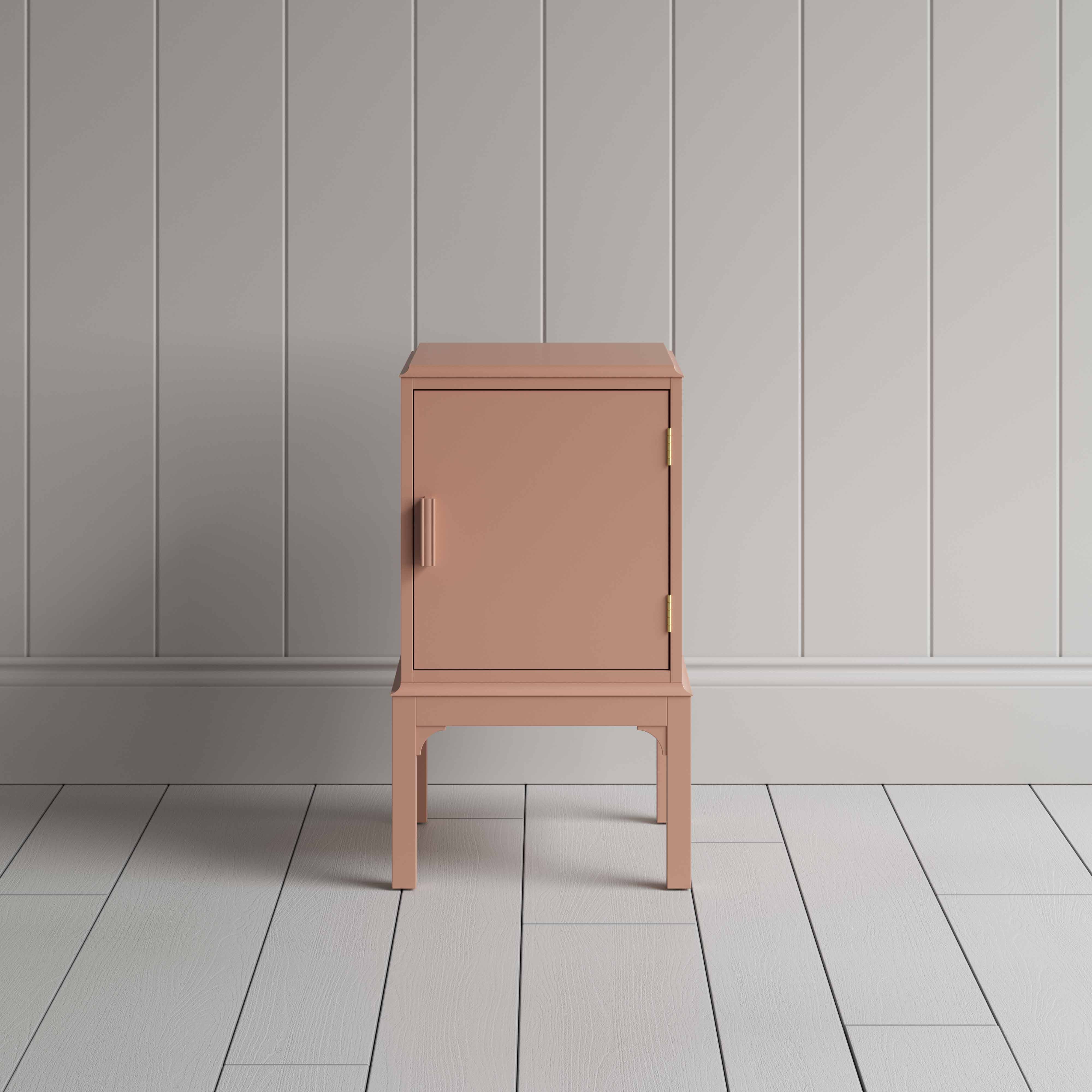 Bits and Bobs Bedside Table, Blush Pink, Right Hand Side - Image 3