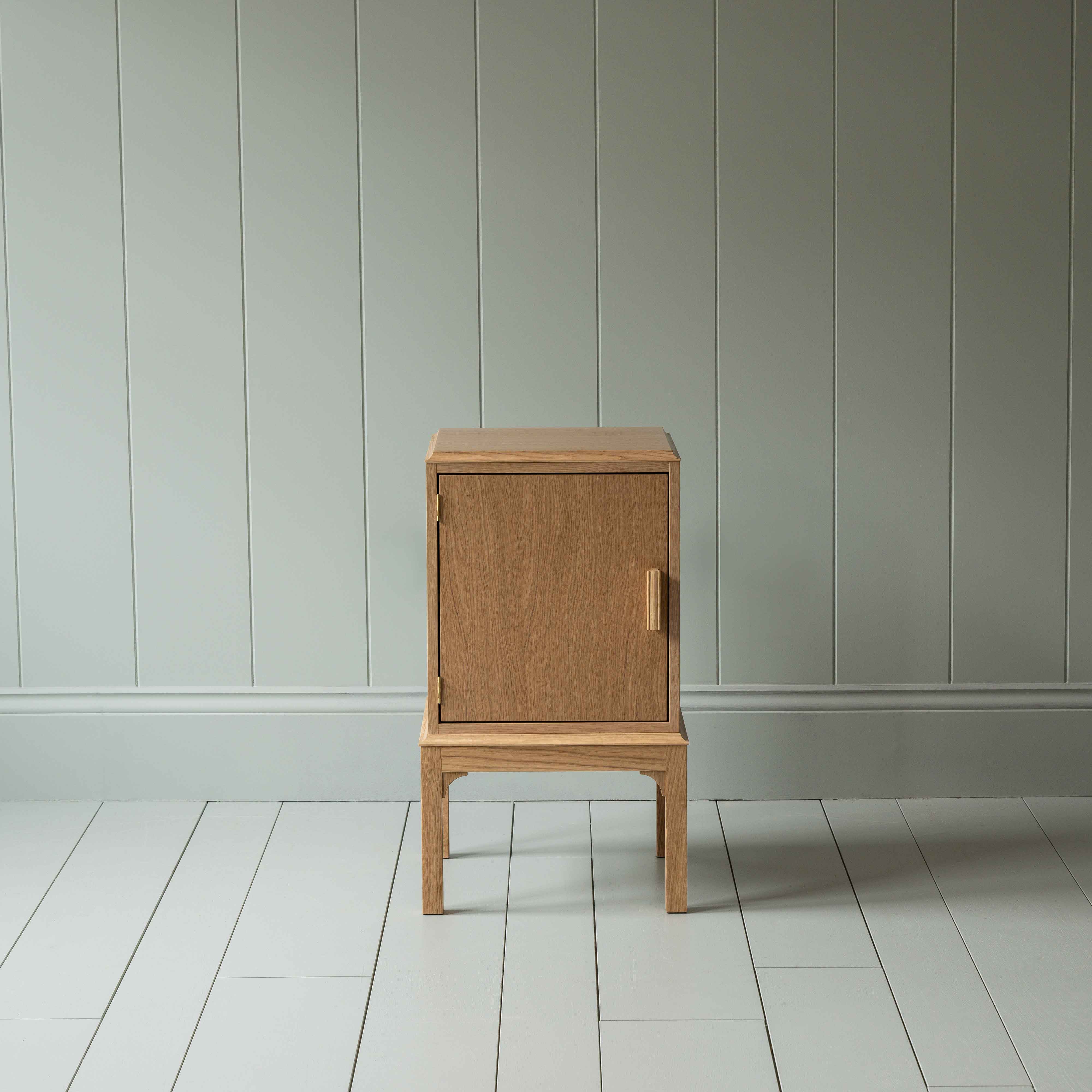 Bits and Bobs Bedside Table, Natural Oak, Left Hand Side - Image 10
