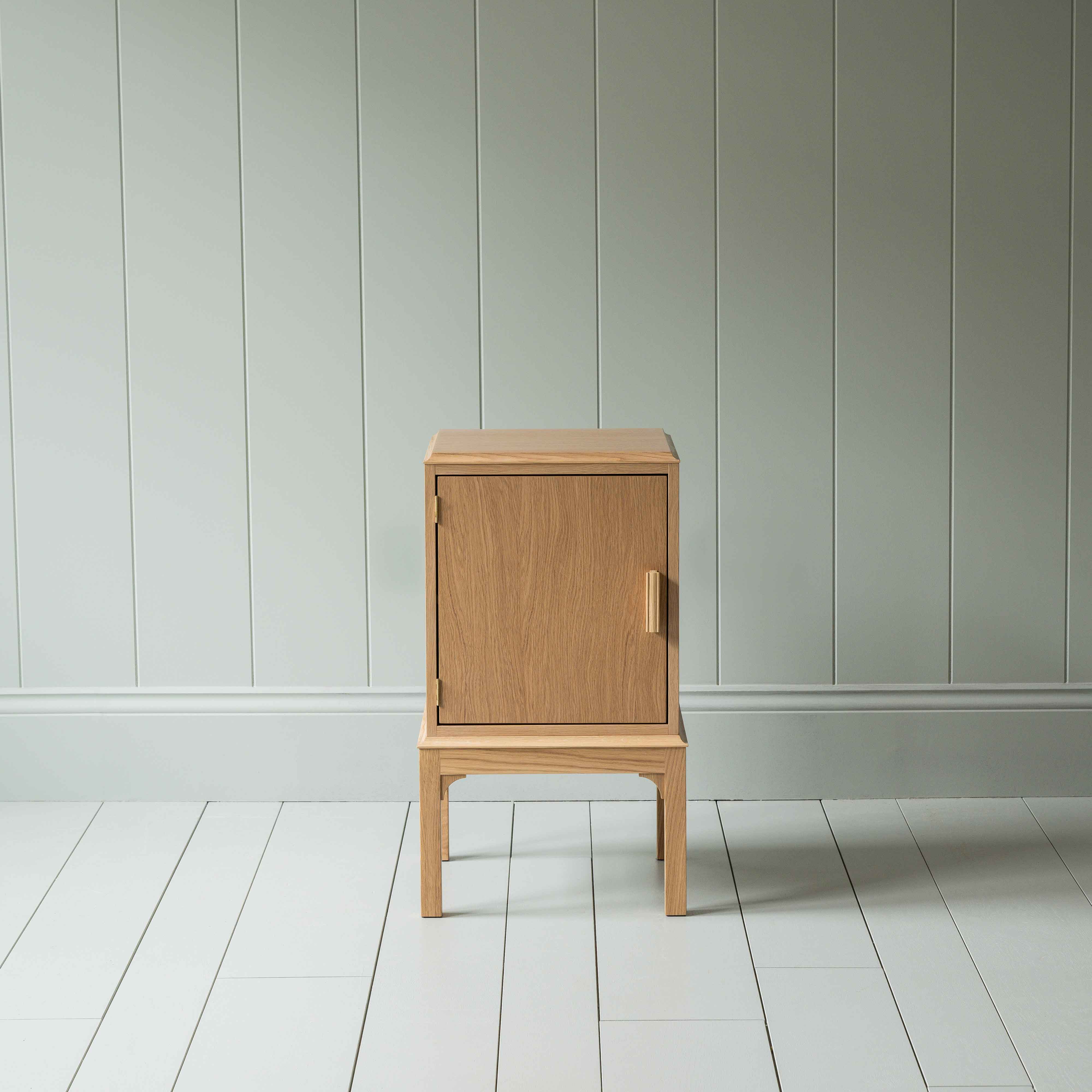 Bits and Bobs Bedside Table, Natural Oak, Left Hand Side - Image 3
