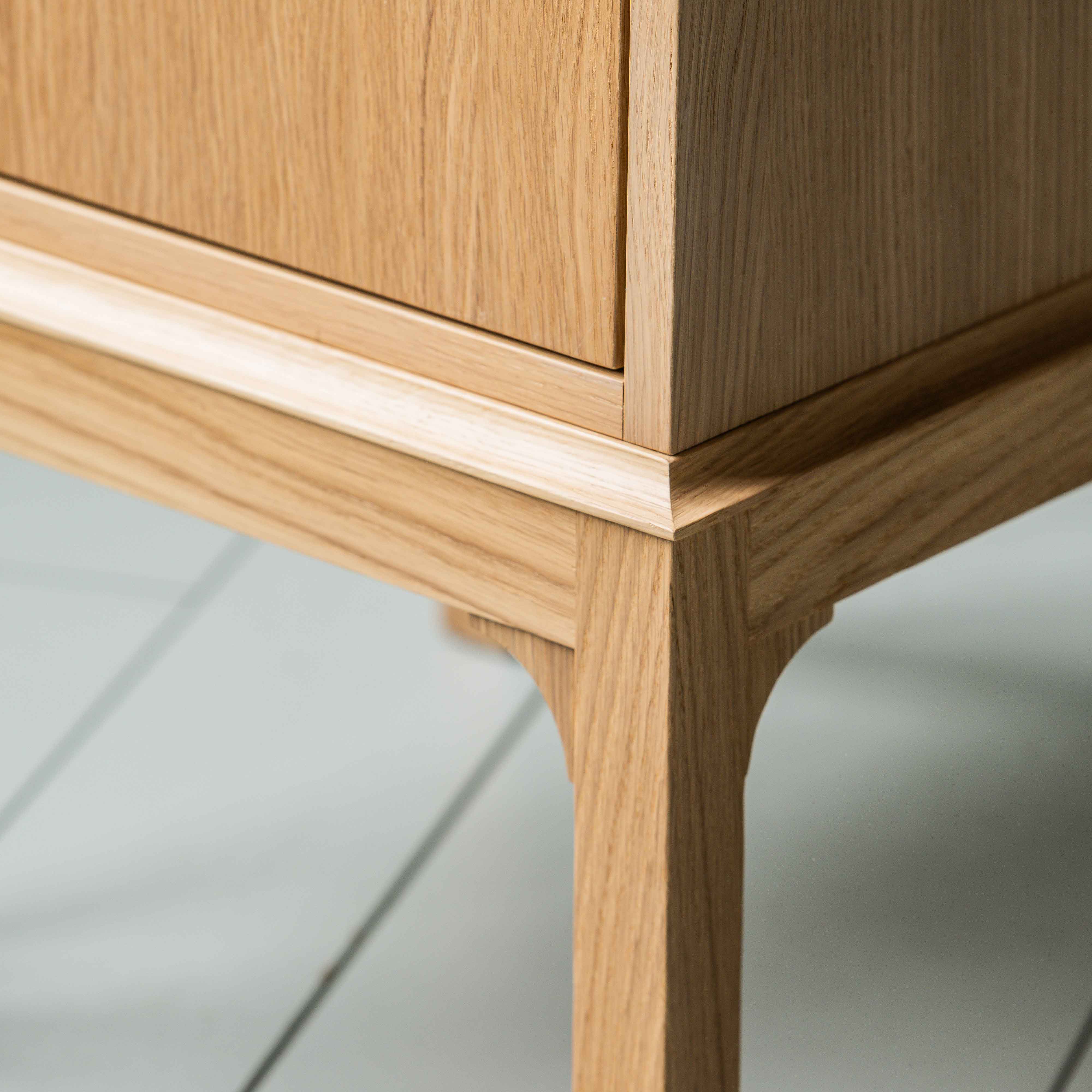 Bits and Bobs Bedside Table, Natural Oak, Left Hand Side - Image 5