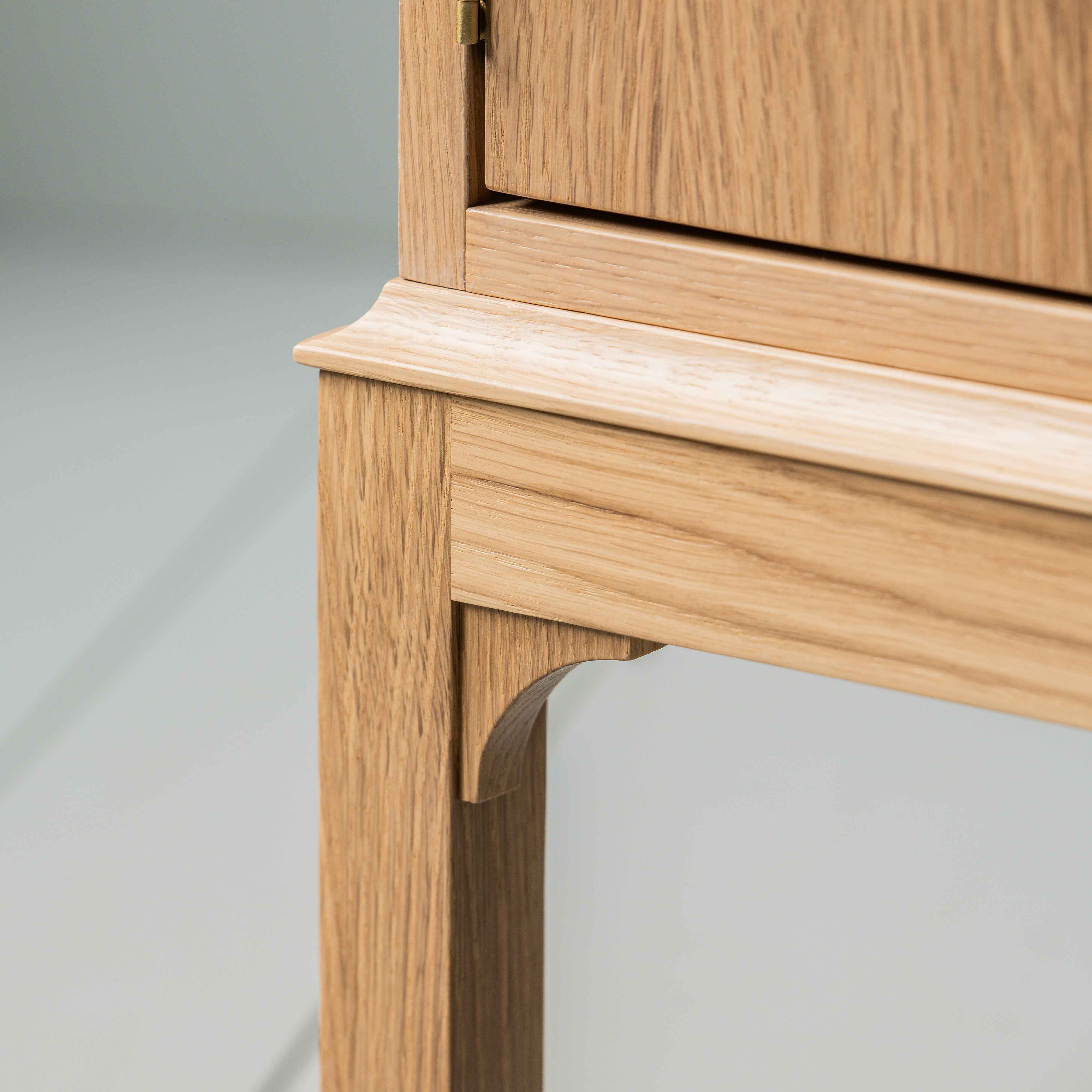 Bits and Bobs Bedside Table, Natural Oak, Left Hand Side - Image 6