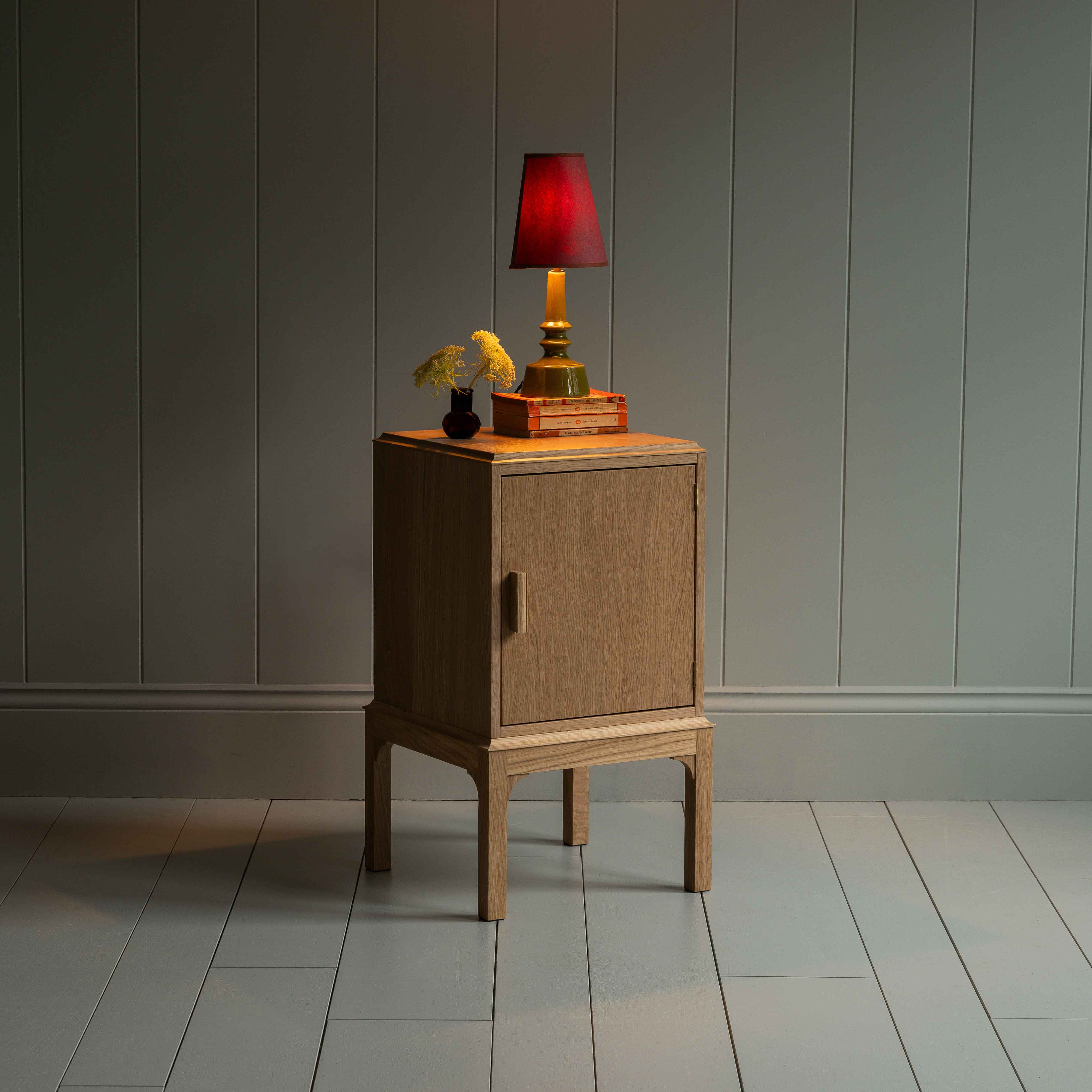 Bits and Bobs Bedside Table, Natural Oak, Right Hand Side - Image 10