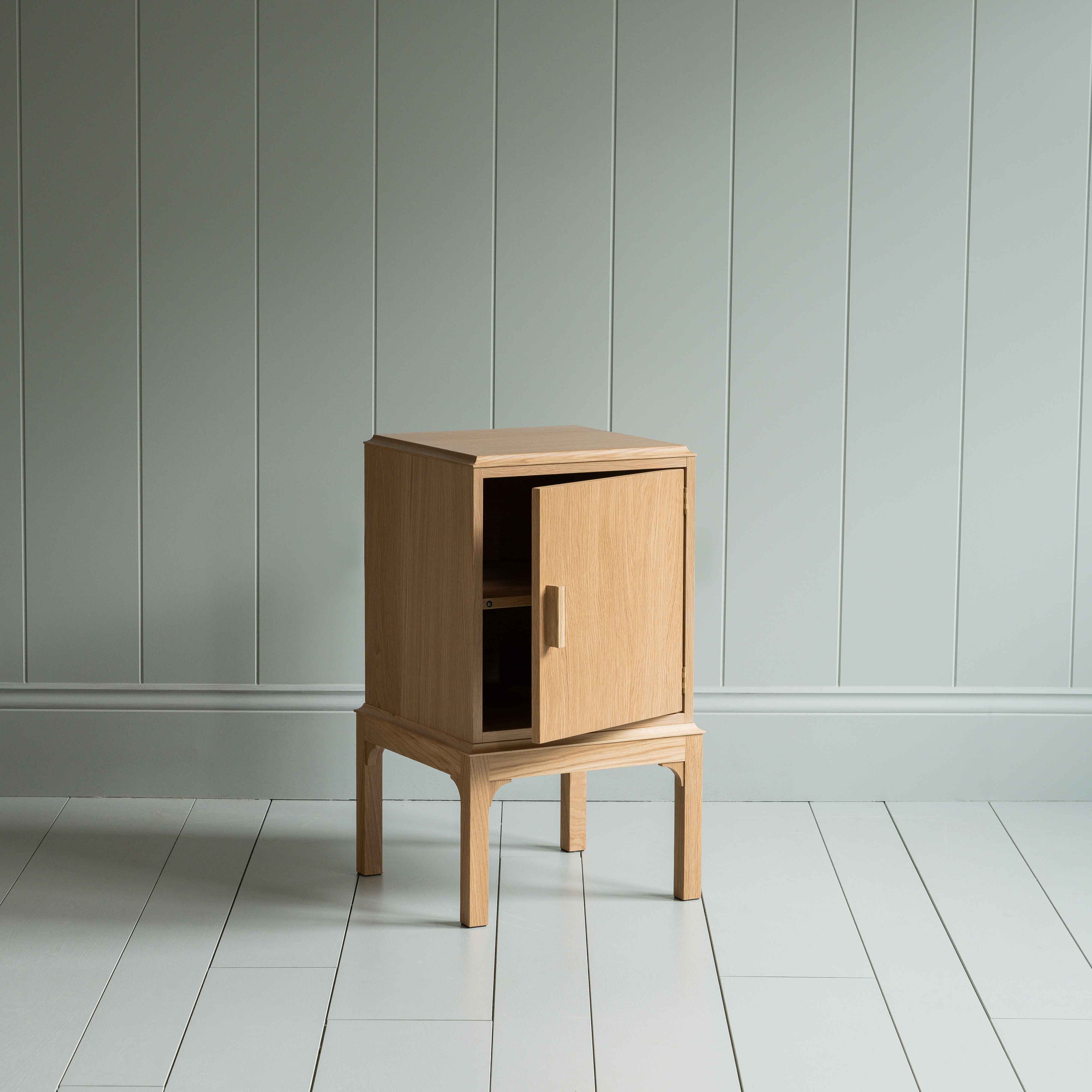 Bits and Bobs Bedside Table, Natural Oak, Right Hand Side - Image 11