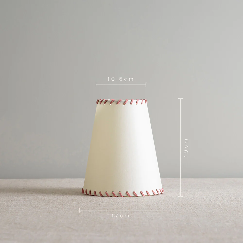 Bright Spark Tall Tapered Lamp Shade in Natural Parchment - Image 4