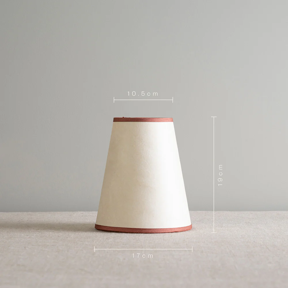 Bright Spark Tall Tapered Paper Lamp Shade in Soft White - Image 6