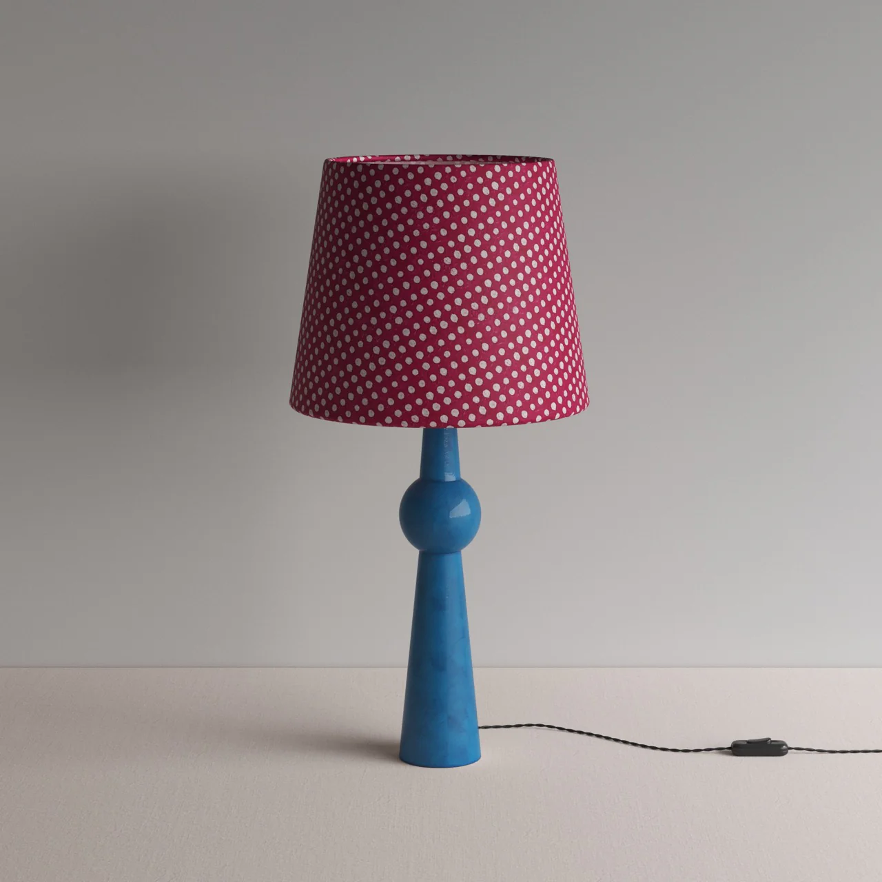 Comet Ceramic Table Lamp Base in Blue - Image 10