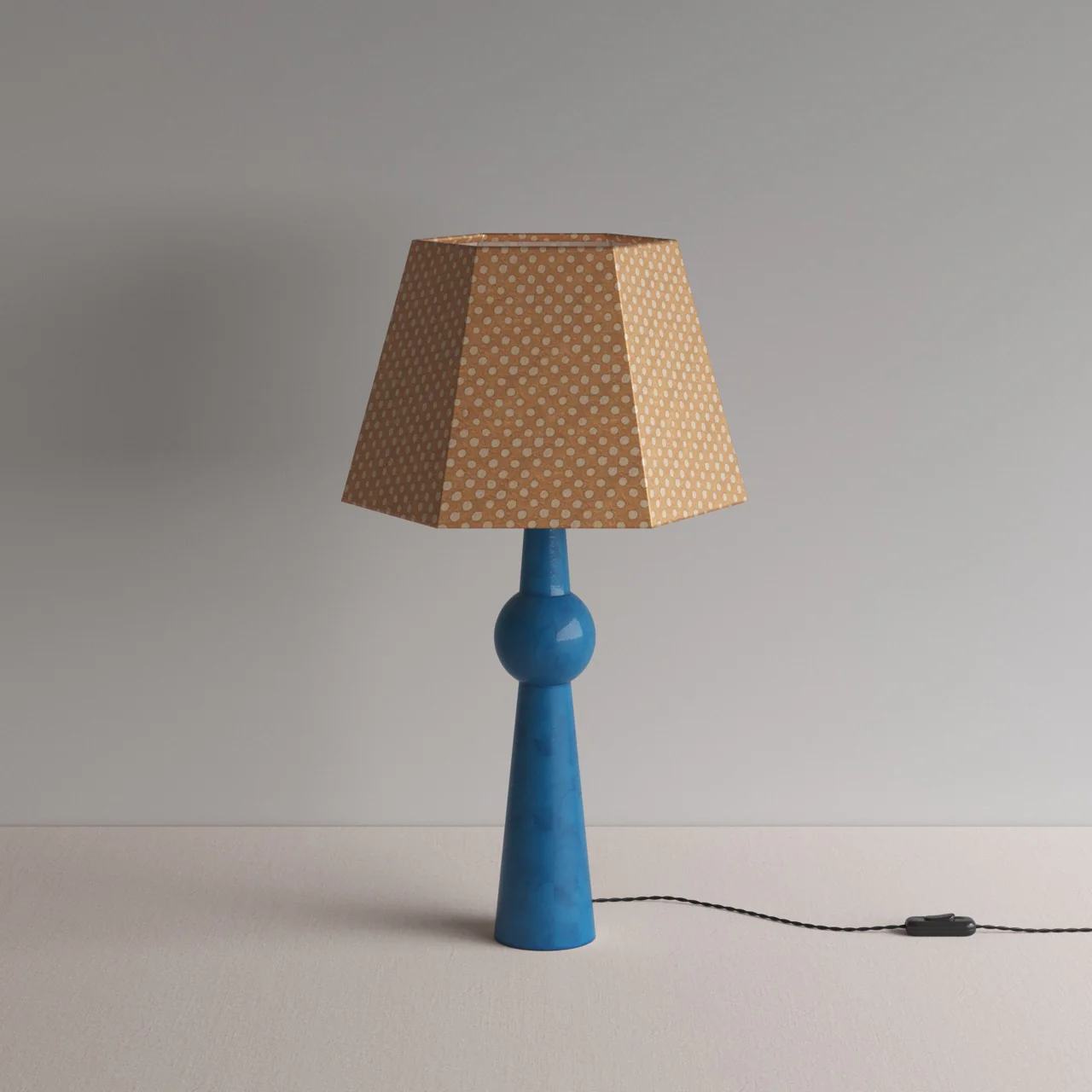 Comet Ceramic Table Lamp Base in Blue - Image 12
