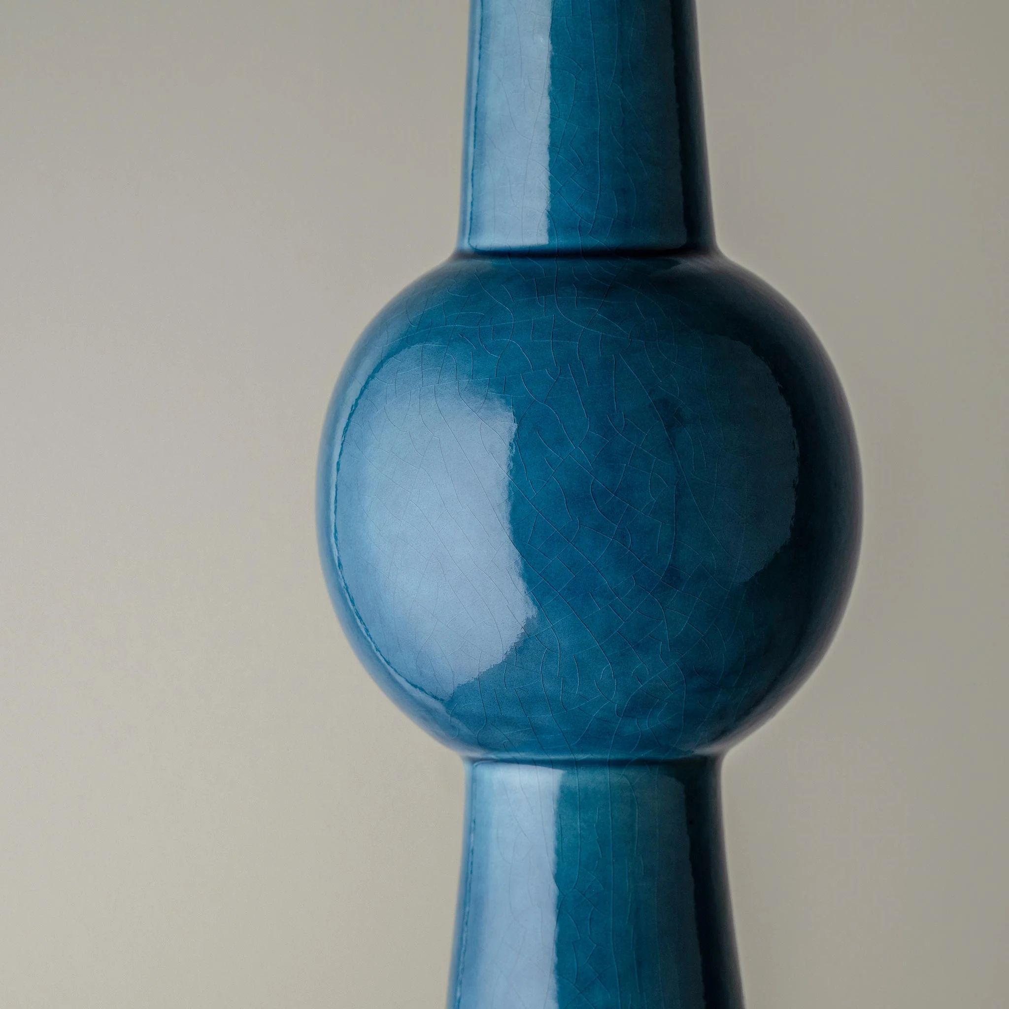 Comet Ceramic Table Lamp Base in Blue - Image 6