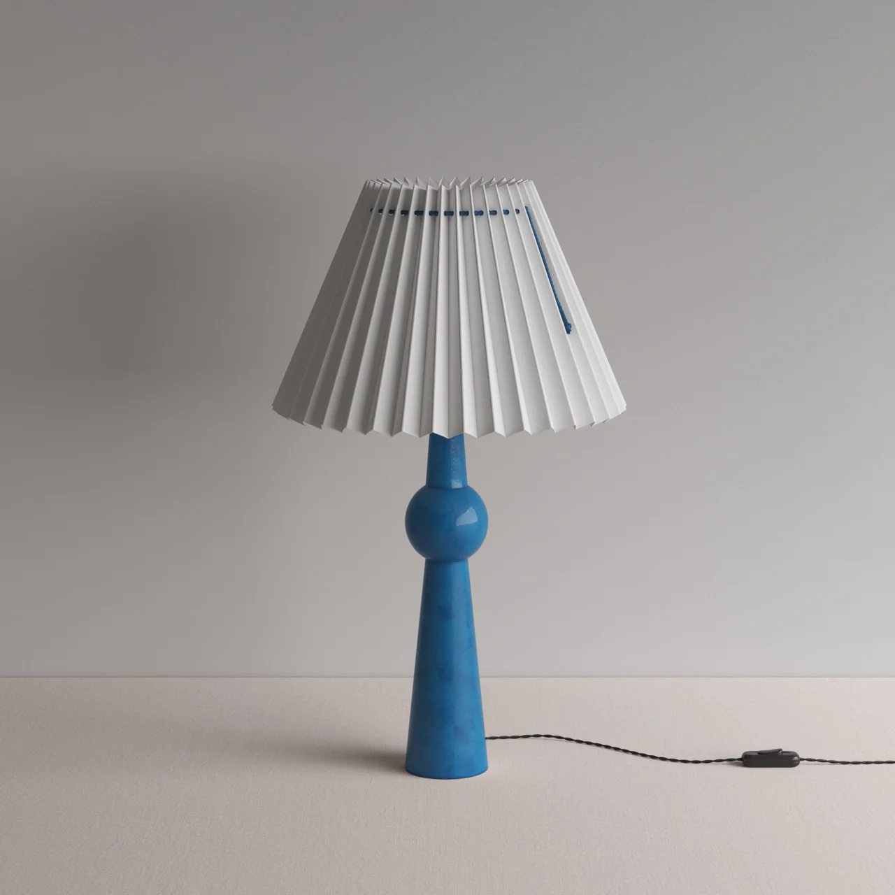 Comet Ceramic Table Lamp Base in Blue - Image 9