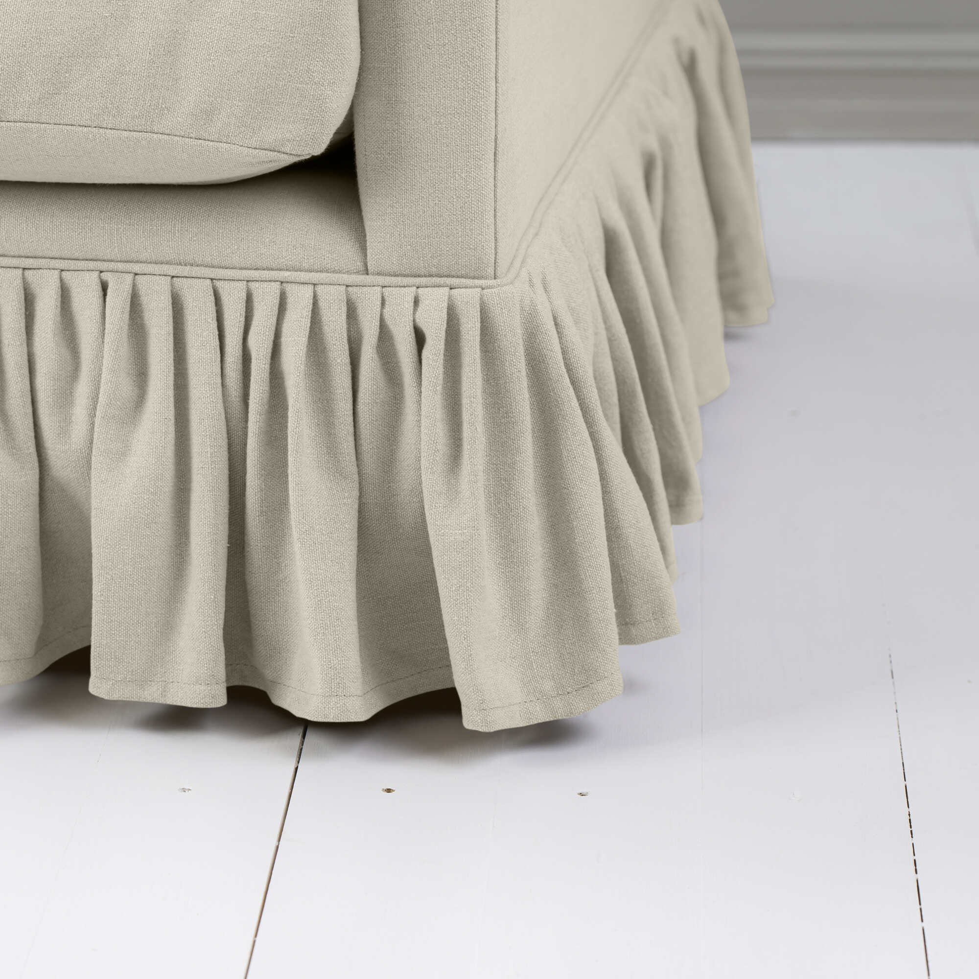 Curtain Call 2 Seater Sofa in Laidback Linen Dove - Image 11