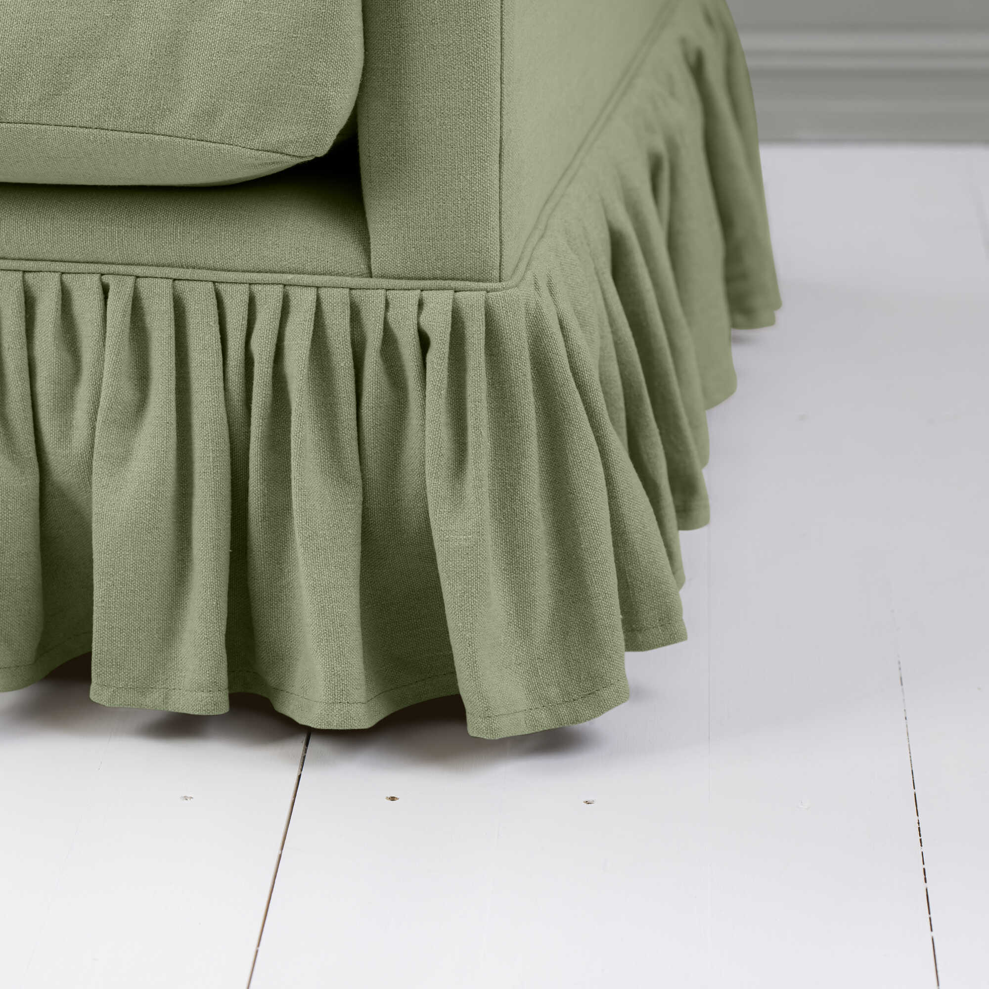 Curtain Call Armchair in Laidback Linen Moss - Image 3