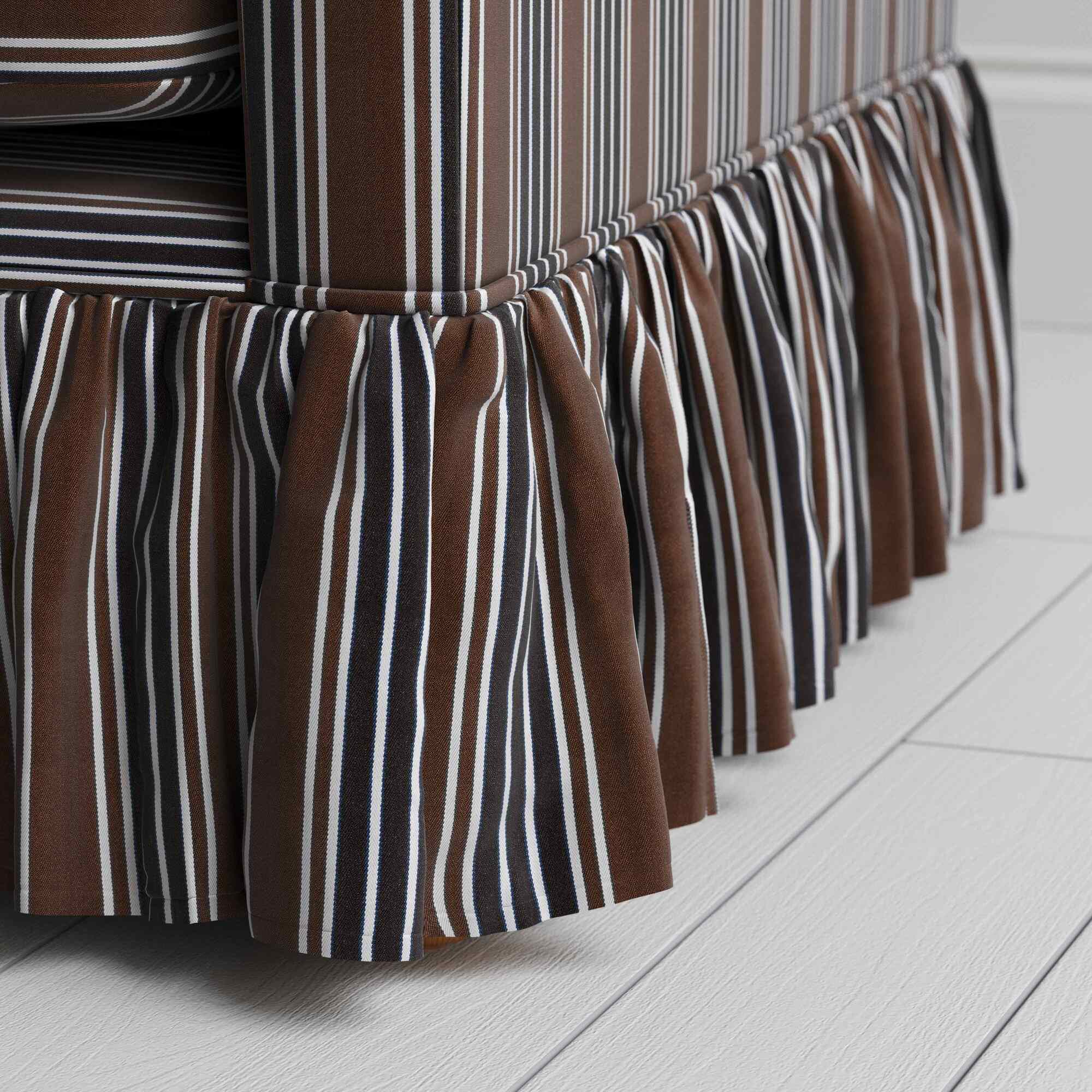 Curtain Call Armchair in Regatta Cotton, Charcoal - Image 5