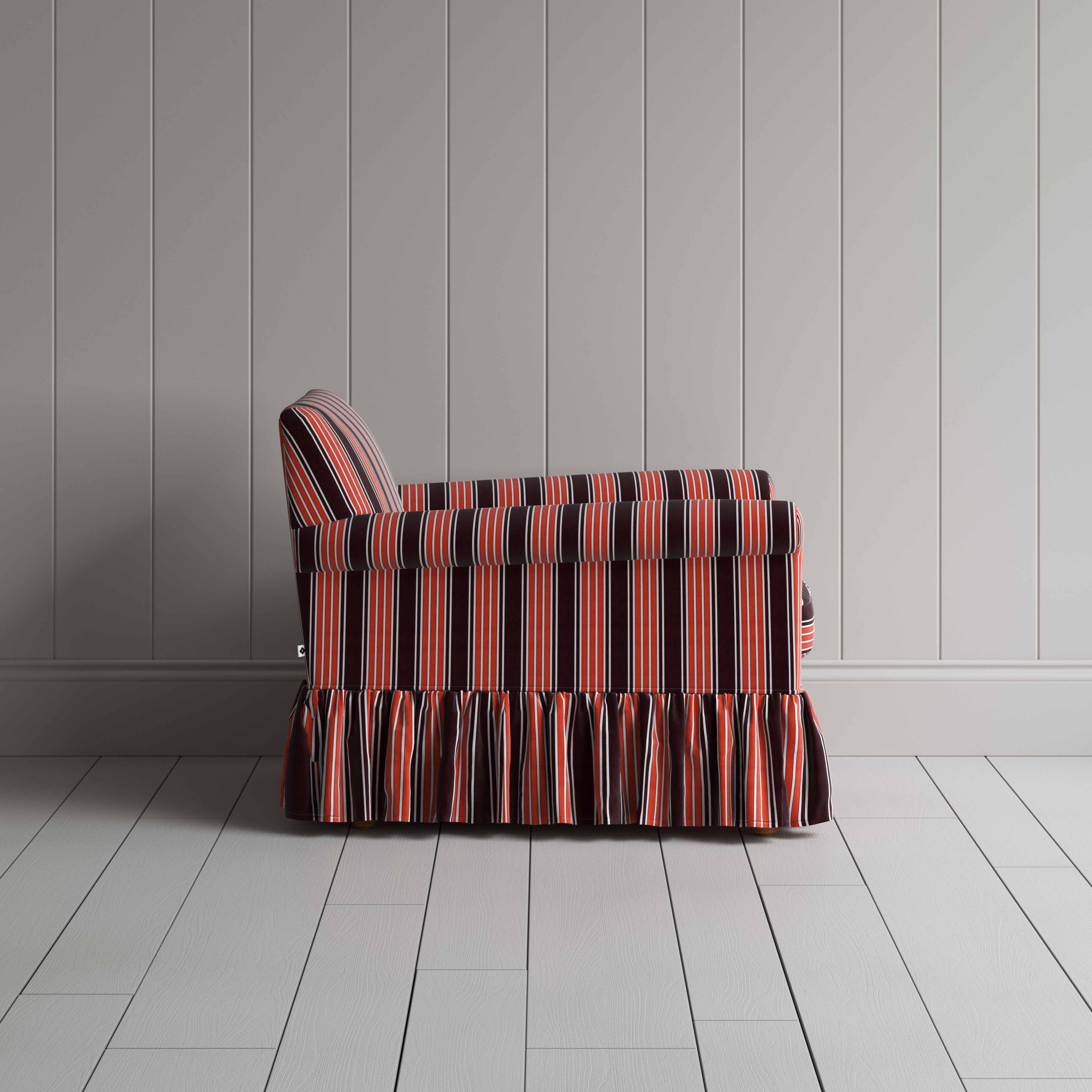 Curtain Call Armchair in Regatta Cotton, Flame - Image 6