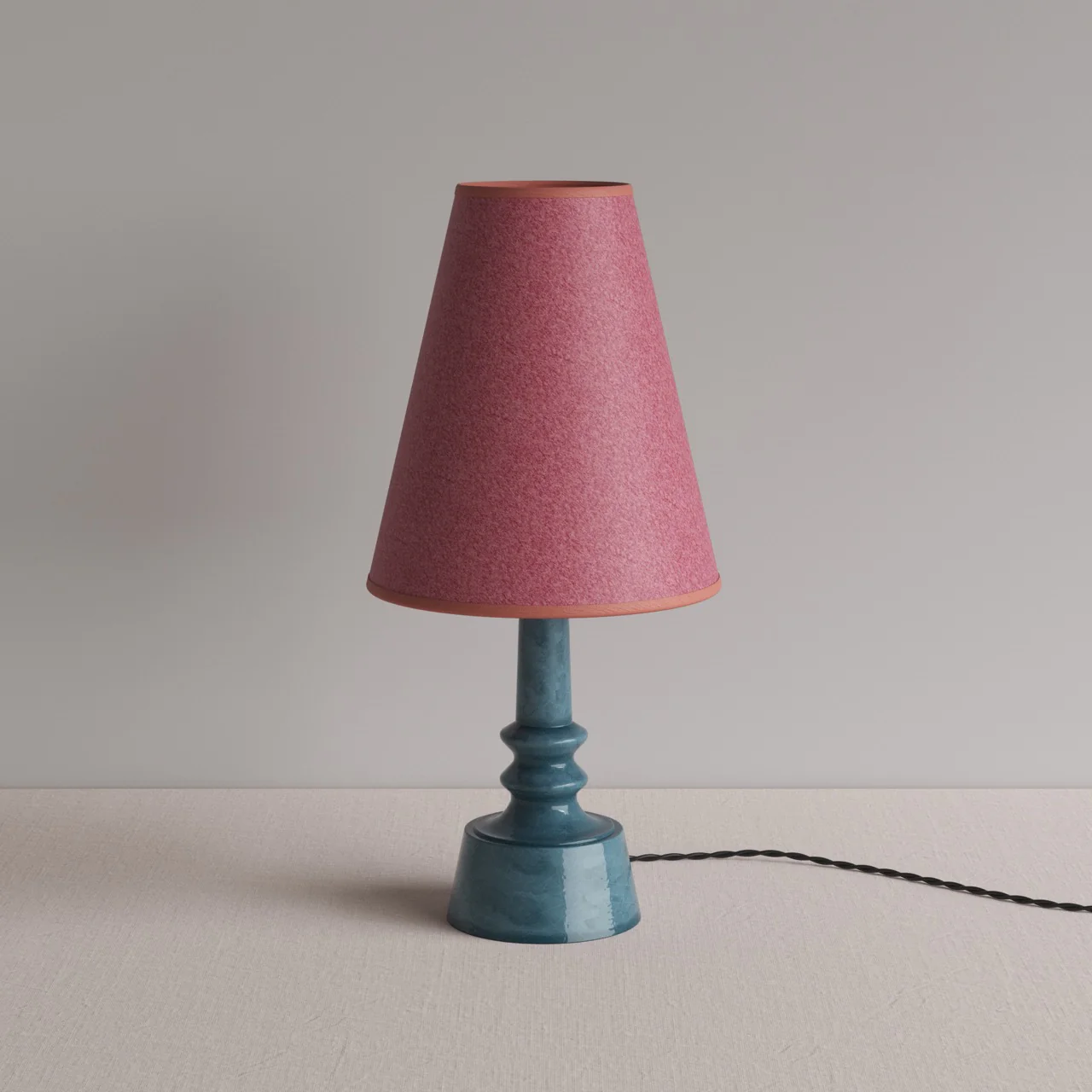 Ditsy Ceramic Table Lamp Base in Sea Blue - Image 12