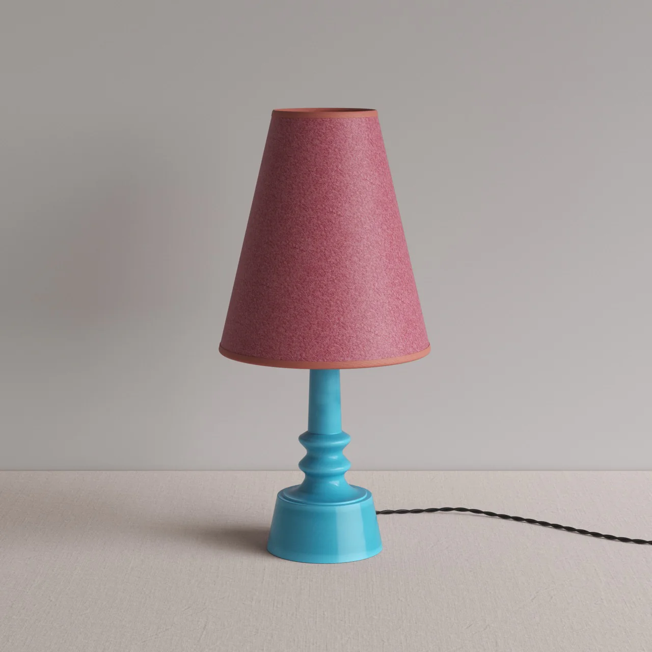 Ditsy Ceramic Table Lamp Base in Turquoise - Image 9