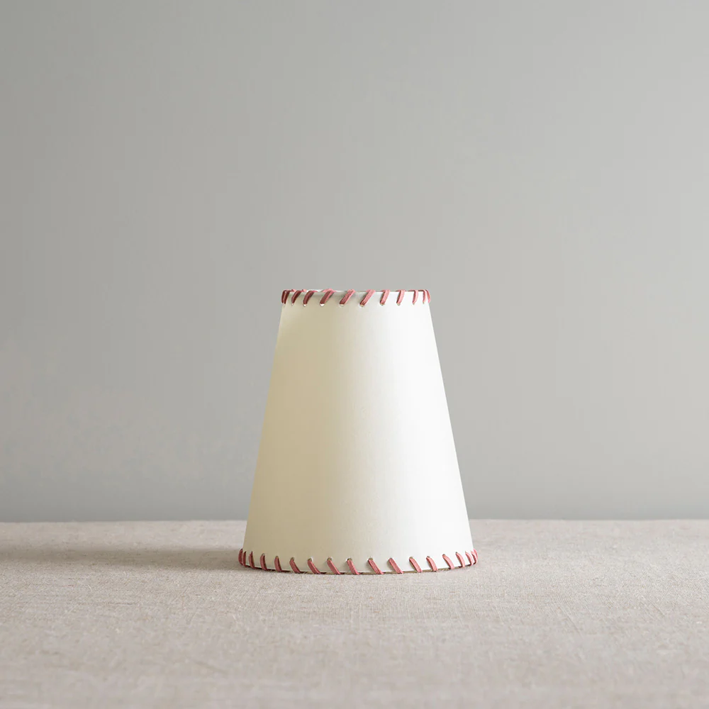 Bright Spark Tall Tapered Lamp Shade in Natural Parchment - Image 3