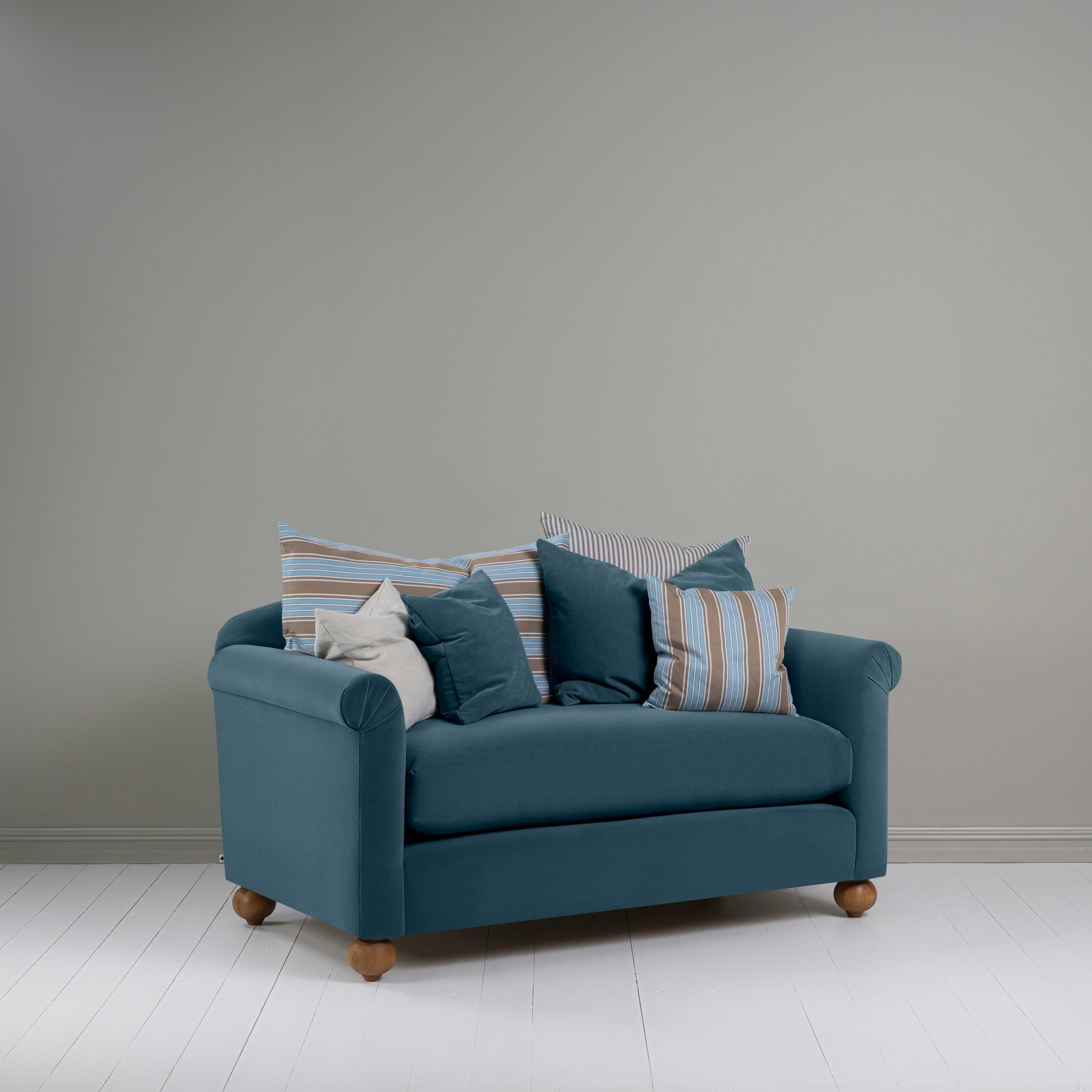 Dolittle 2 Seater Sofa in Intelligent Velvet Aegean - Image 8