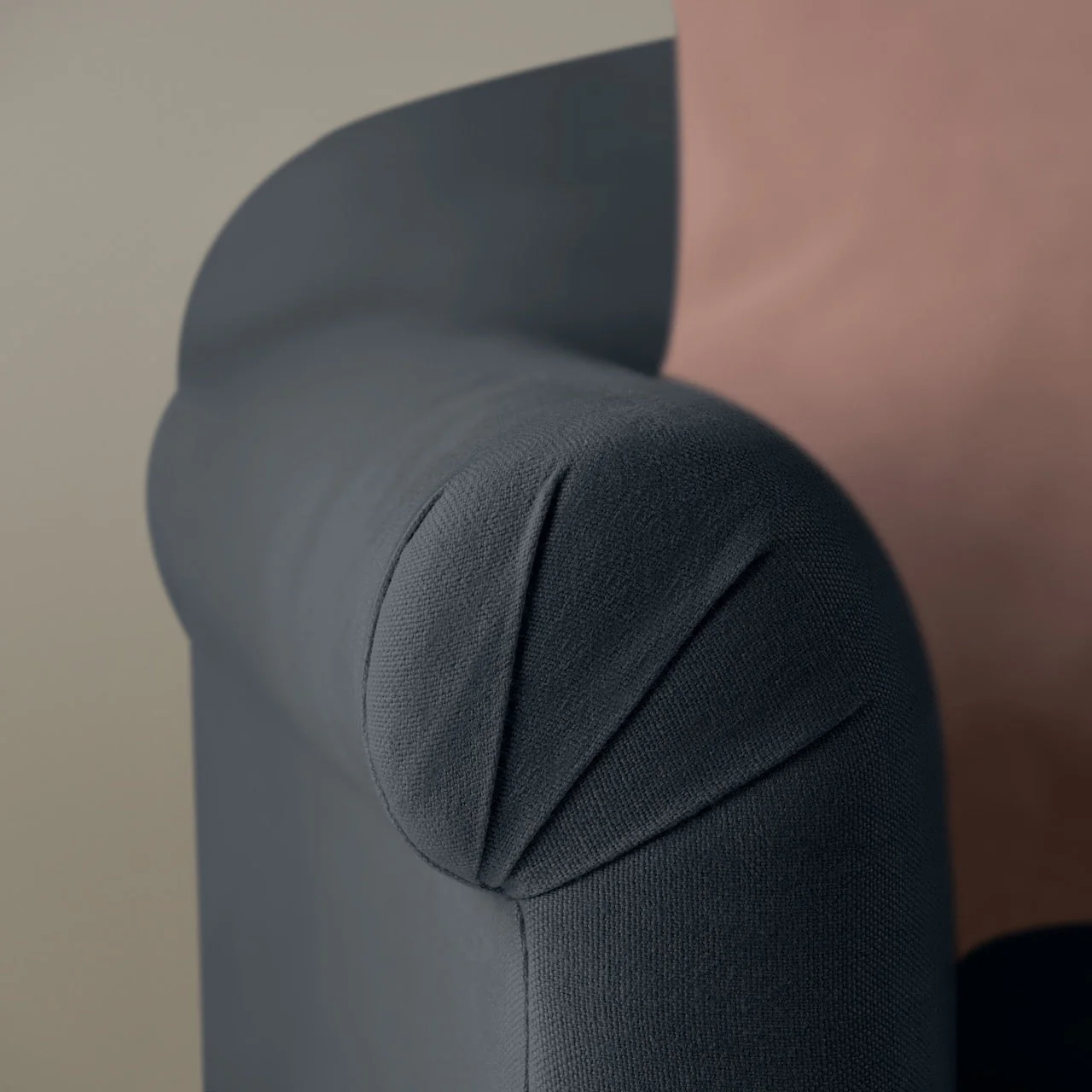 Dolittle 4 seater Sofa in Laidback Linen Midnight - Image 4