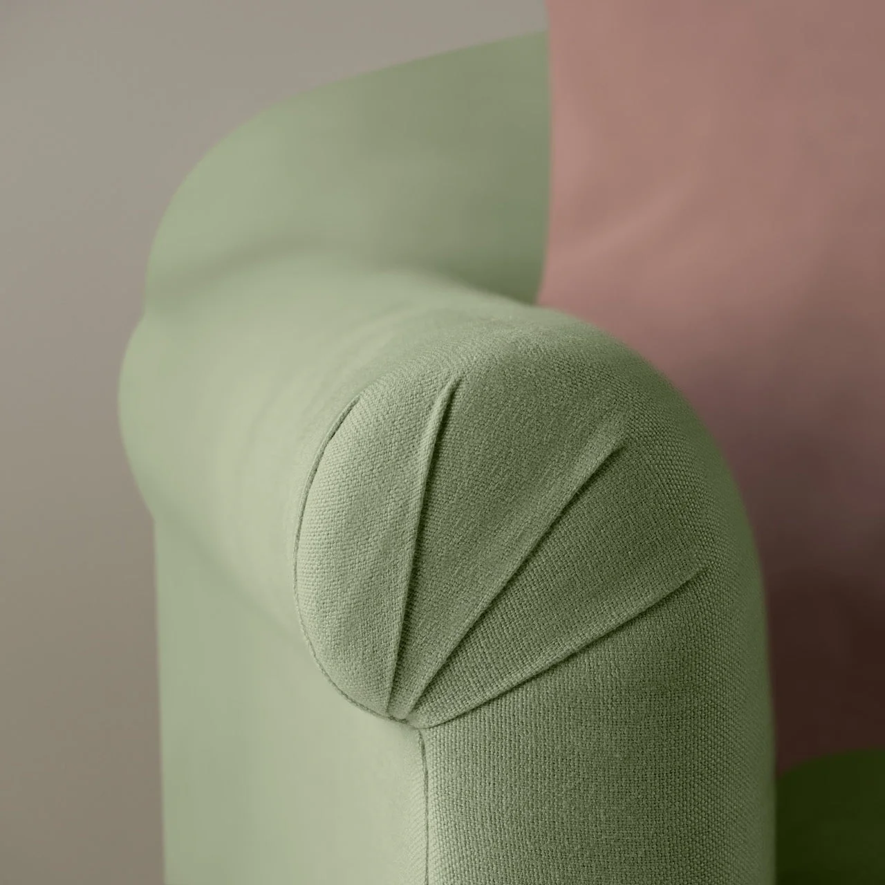 Dolittle 4 seater Sofa in Laidback Linen Moss - Image 4