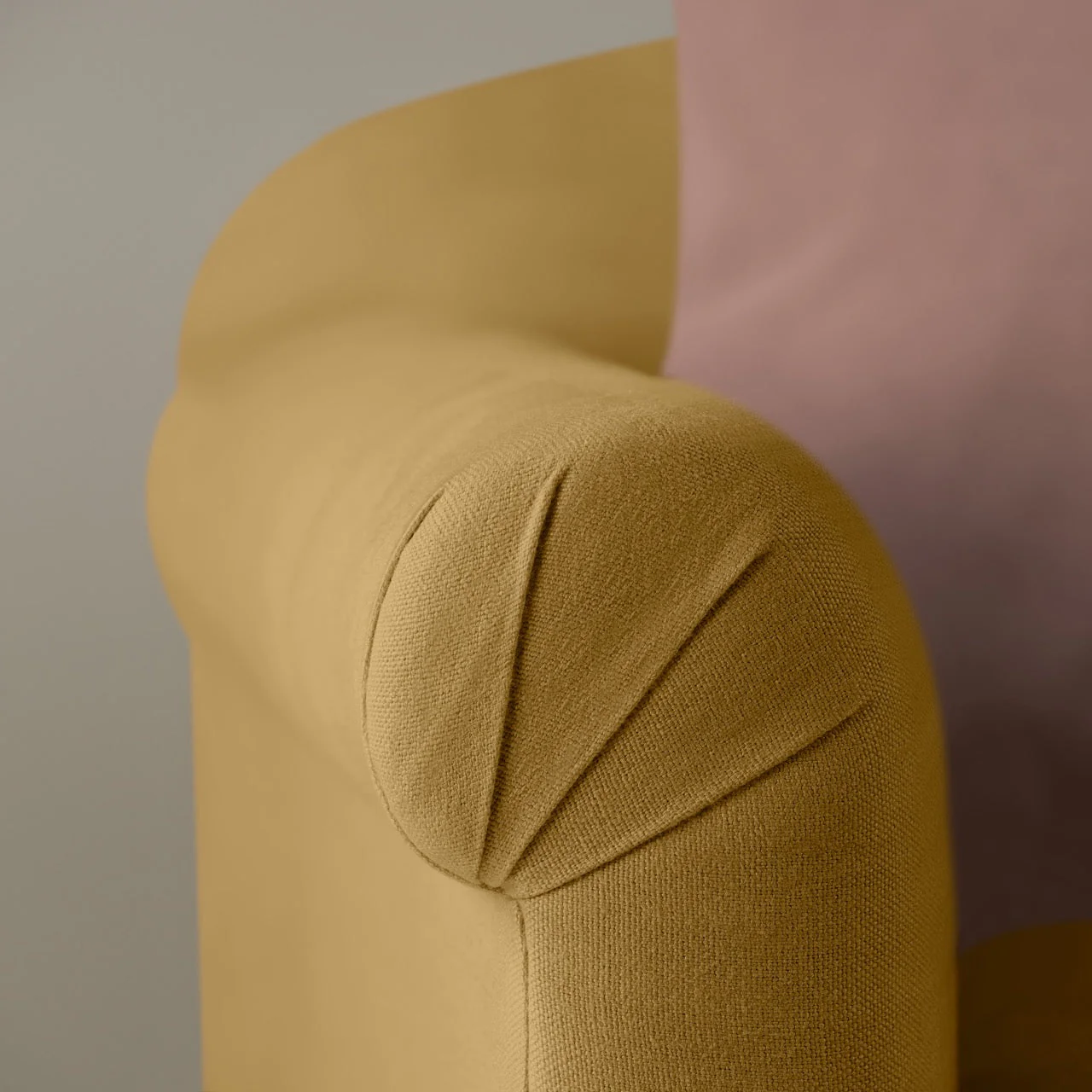 Dolittle 4 seater Sofa in Laidback Linen Ochre - Image 4