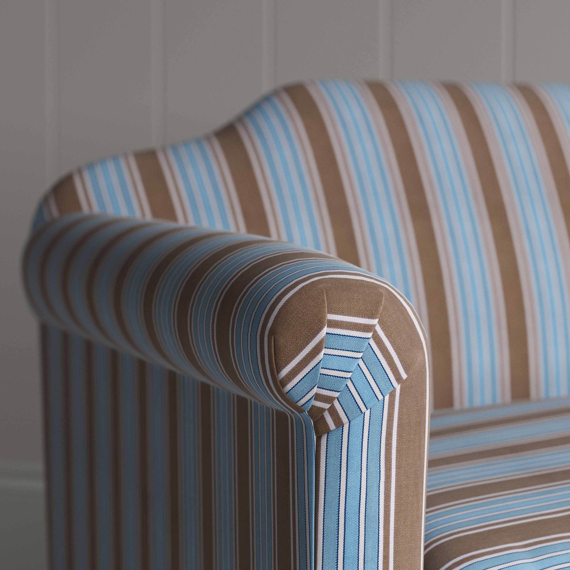 Dolittle 4 Seater Sofa in Regatta Cotton, Blue - Image 3