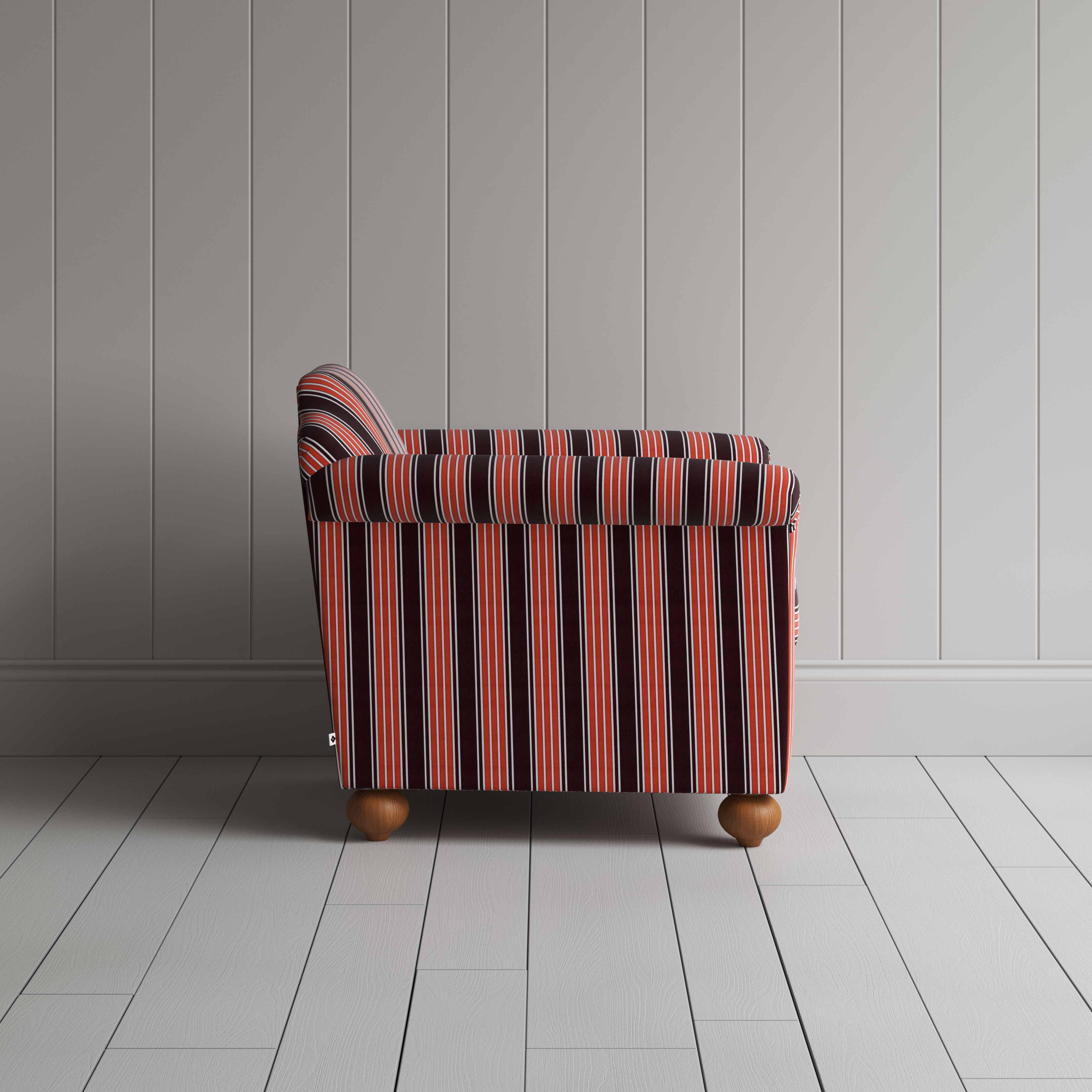 Dolittle Armchair in Regatta Cotton, Flame - Image 6