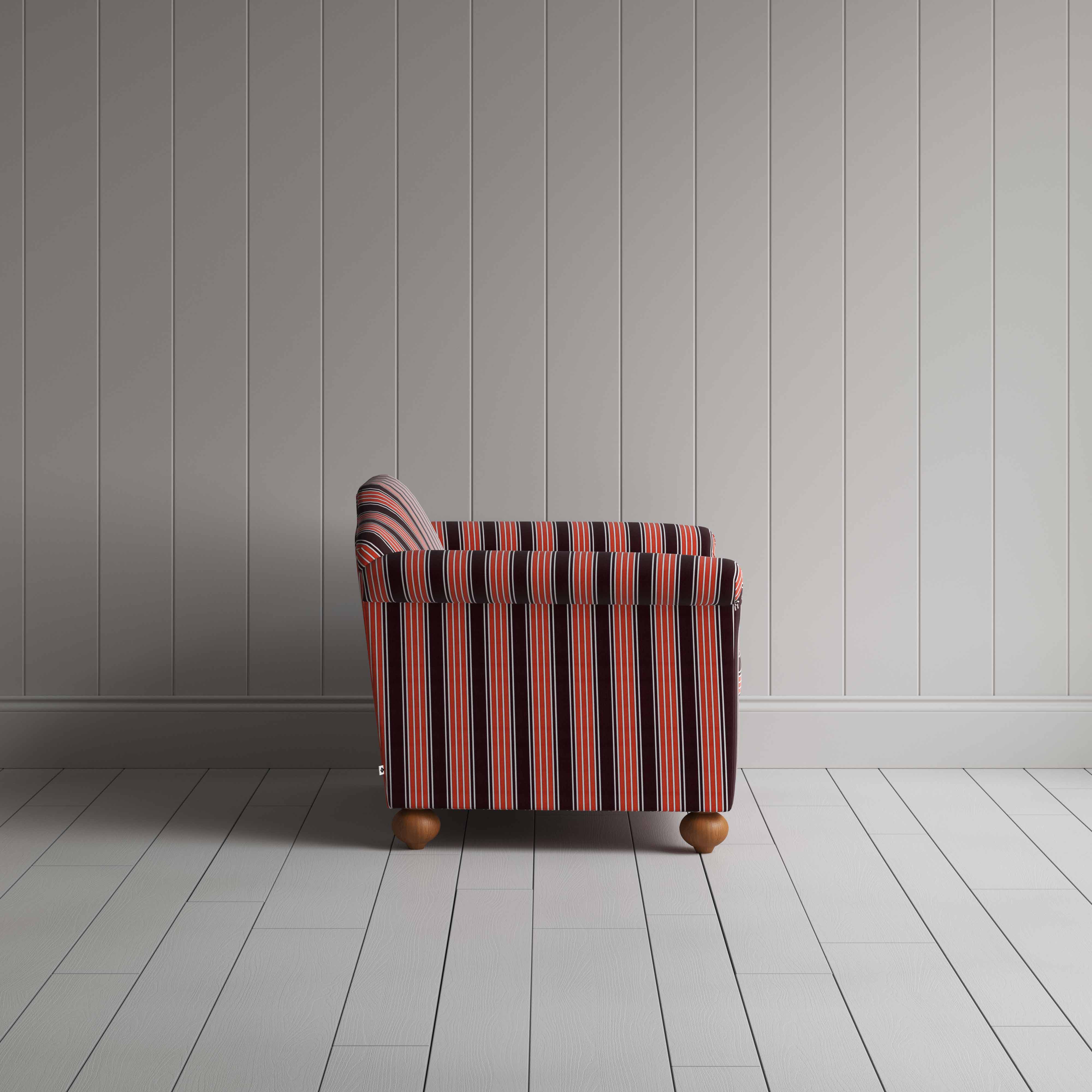 Dolittle Love Seat in Regatta Cotton, Flame - Image 5