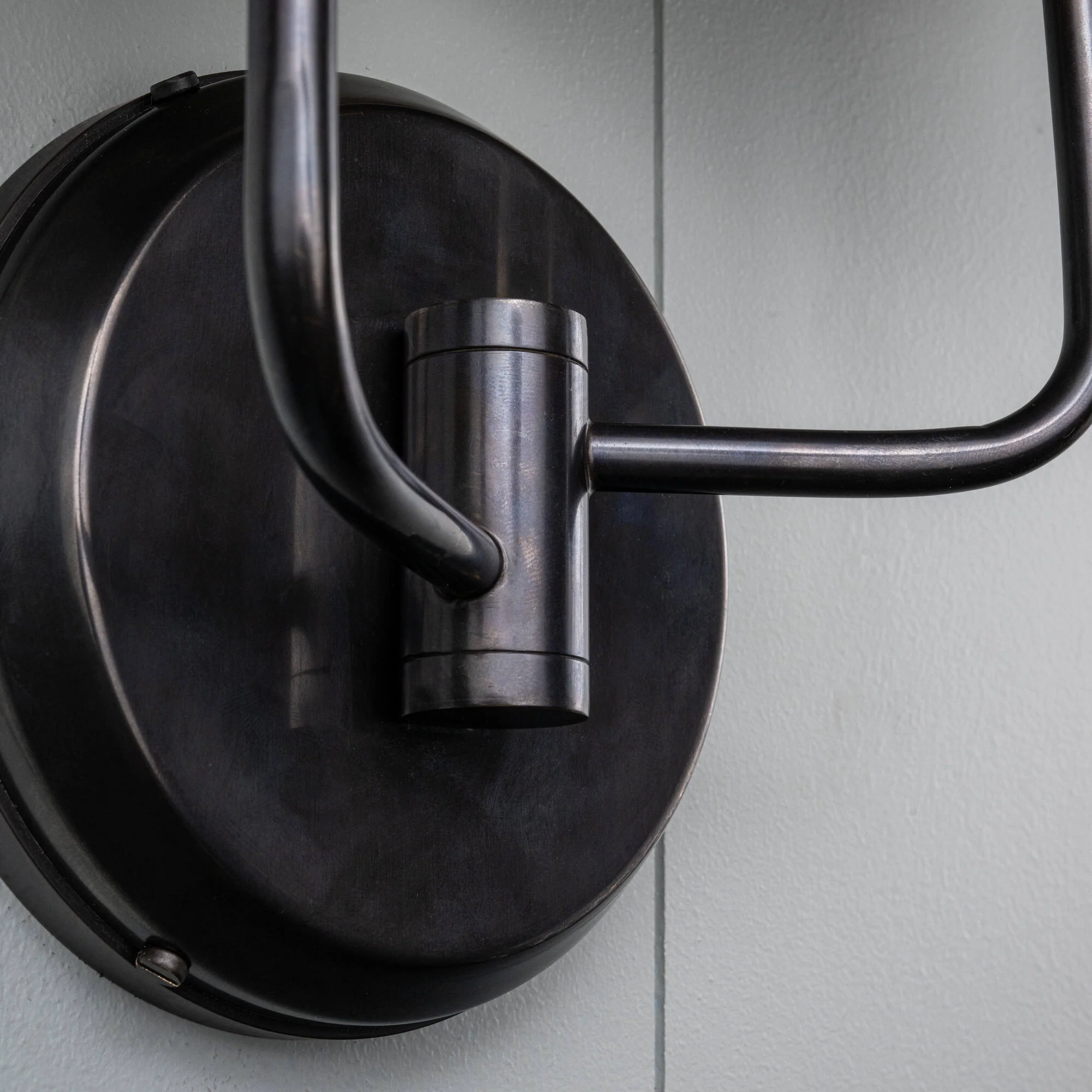 Double Trouble Waxed Brass Wall Light With Mustard Lamp Shades - Image 6