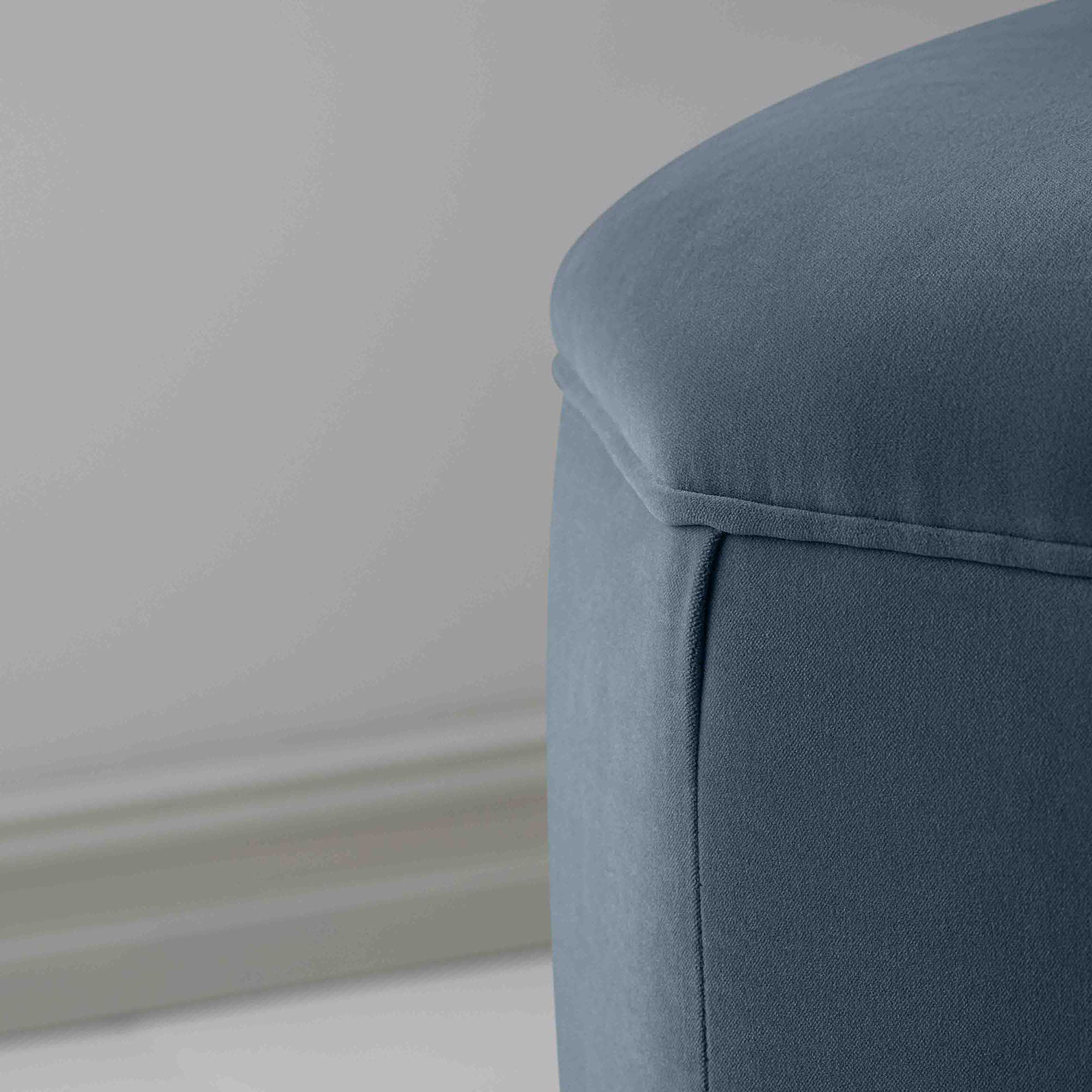 Hither Hexagonal Ottoman in Intelligent Velvet Aegean - Image 4