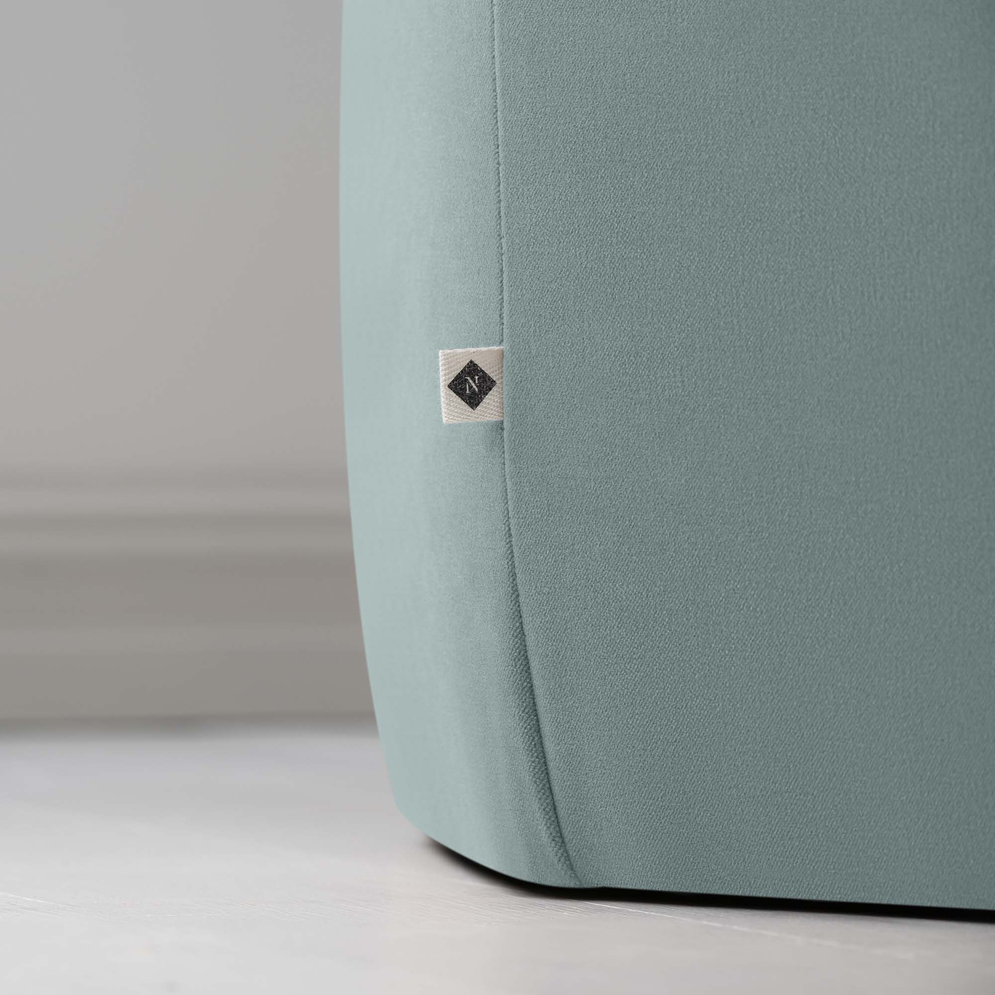 Hither Hexagonal Ottoman in Intelligent Velvet Mineral - Image 5