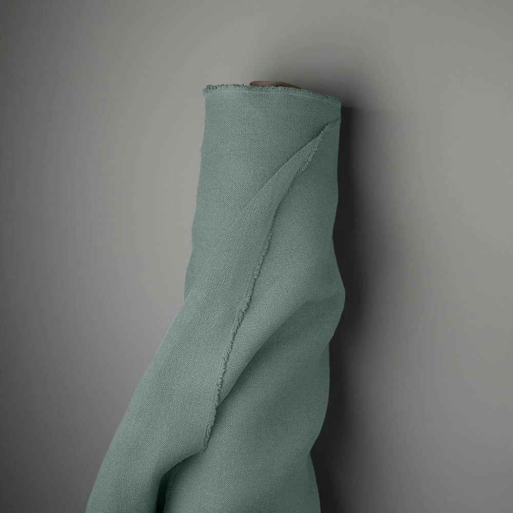 Hither Hexagonal Ottoman in Laidback Linen Mineral - Image 5