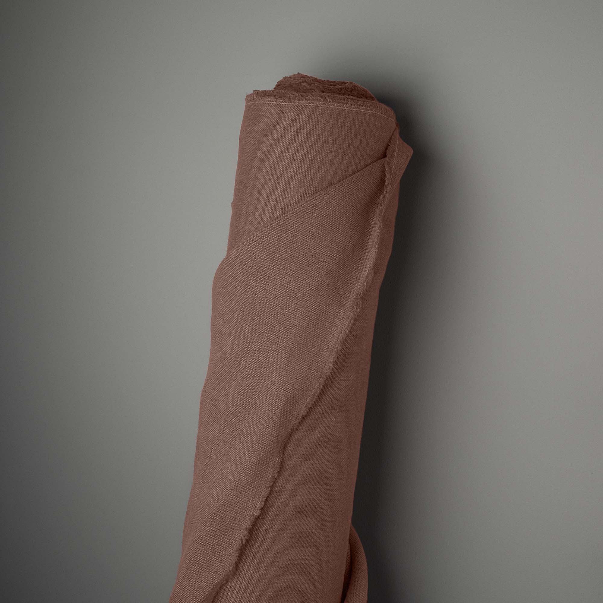 Hither Hexagonal Ottoman in Laidback Linen Sweet Briar - Image 5
