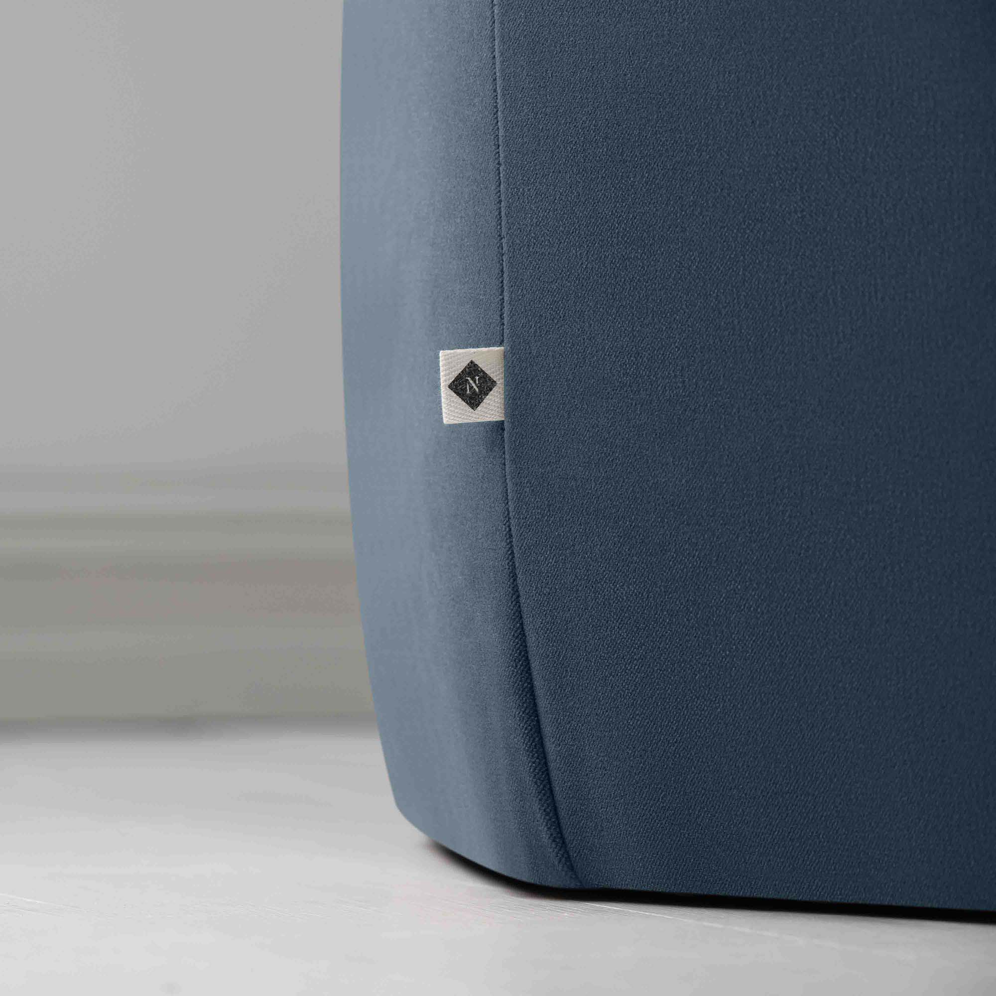 Hither Hexagonal Storage Ottoman in Intelligent Velvet Aegean - Image 5