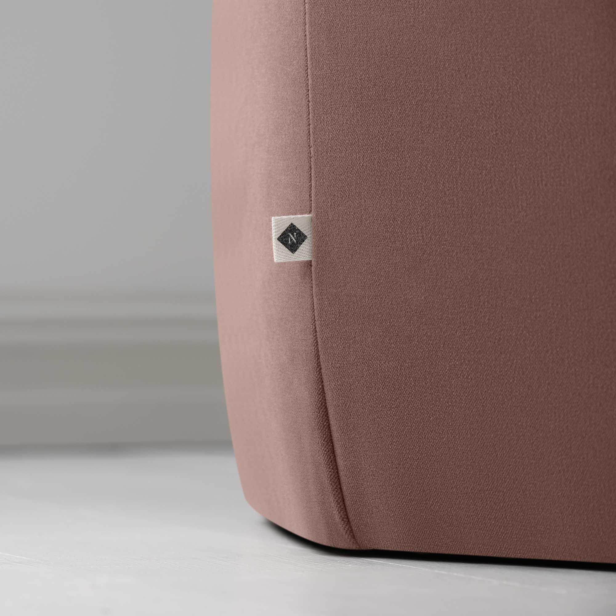Hither Hexagonal Storage Ottoman in Intelligent Velvet Dusky Pink - Image 5