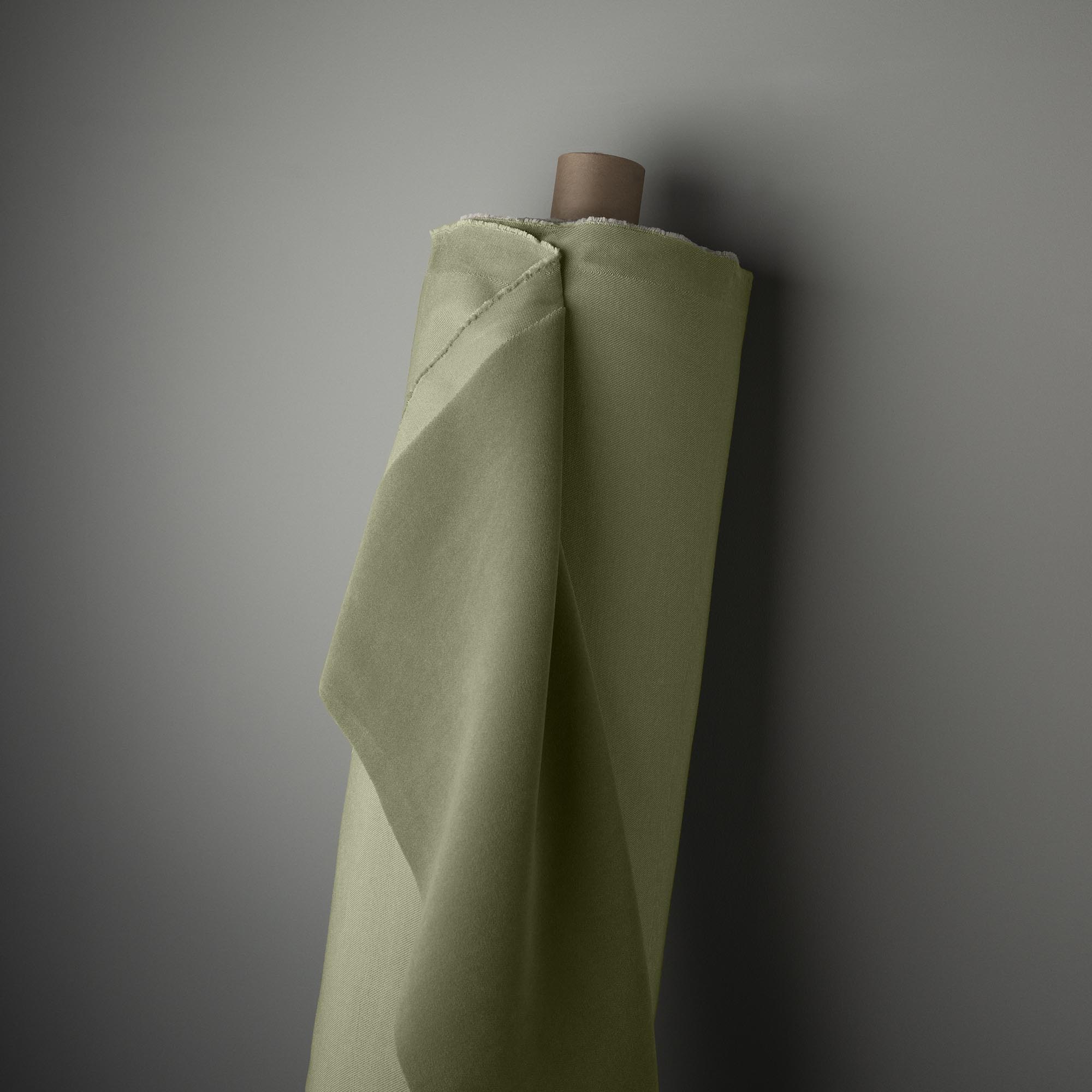 Hither Hexagonal Storage Ottoman in Intelligent Velvet Green Tea - Image 7