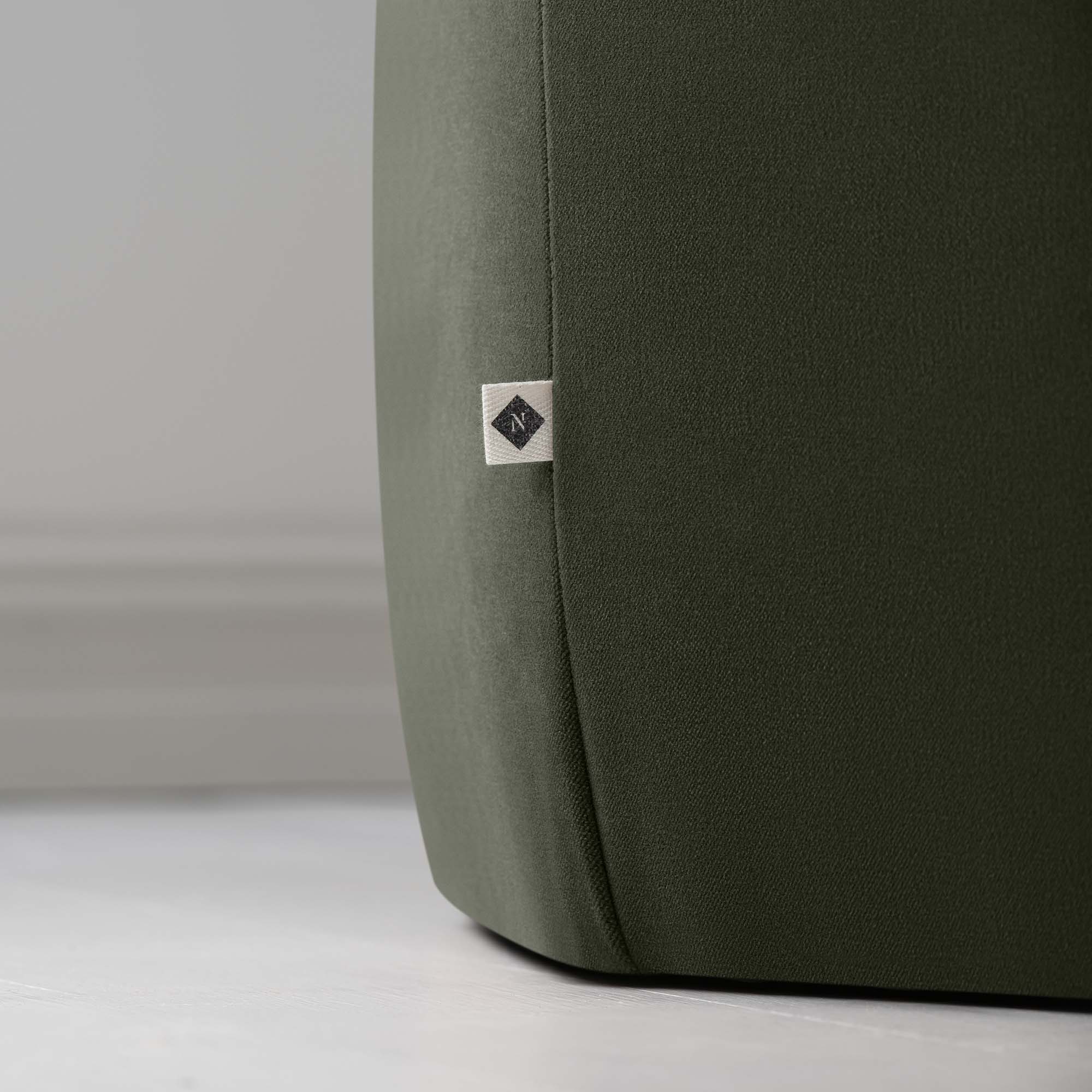 Hither Hexagonal Storage Ottoman in Intelligent Velvet Seaweed - Image 5