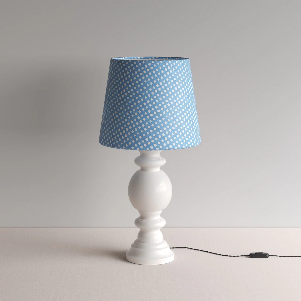Hourglass Ceramic Table Lamp Base in White - Image 15