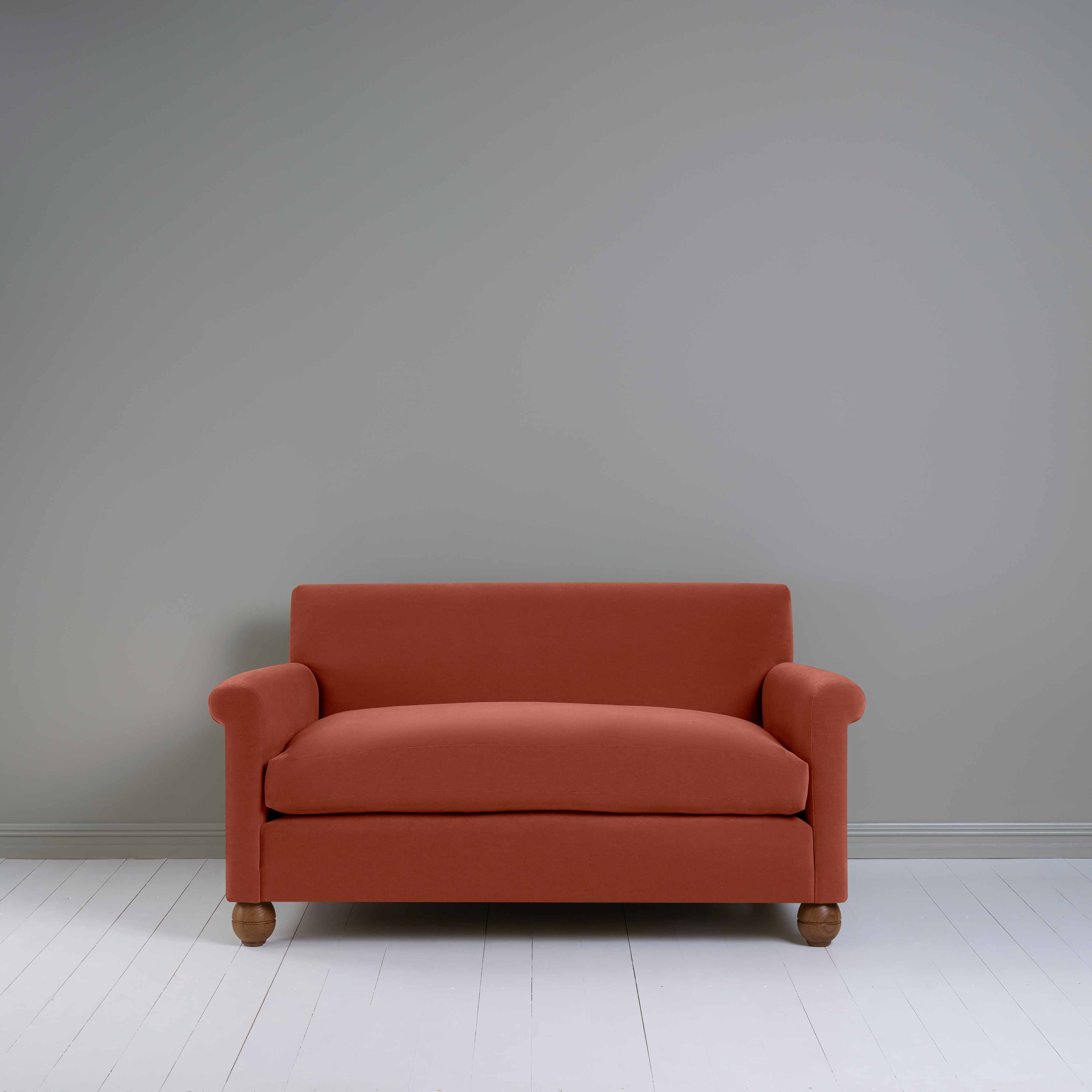 Idler 2 Seater Sofa in Intelligent Velvet Sienna - Image 3