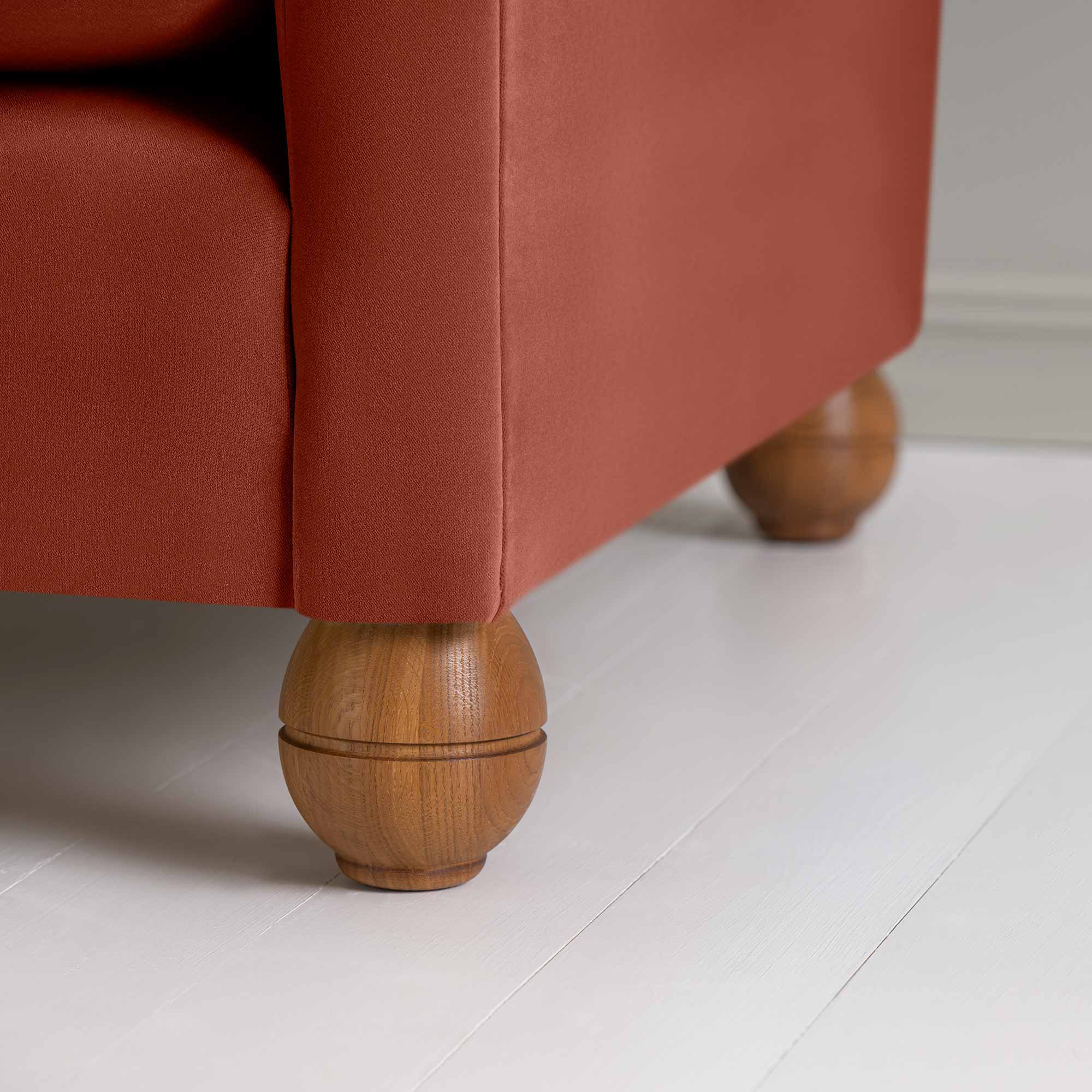 Idler 2 Seater Sofa in Intelligent Velvet Sienna - Image 7
