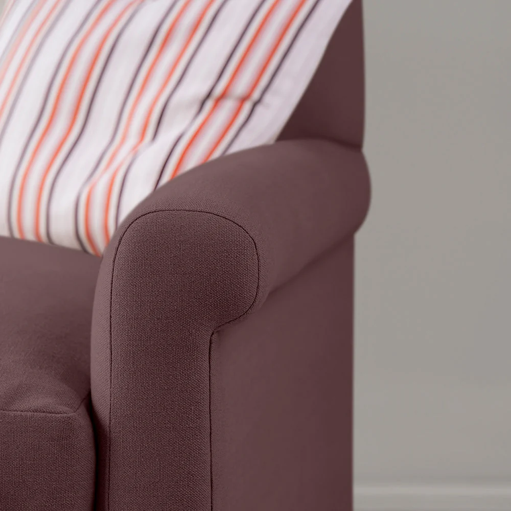 Idler 2 Seater Sofa in Laidback Linen Damson - Image 6