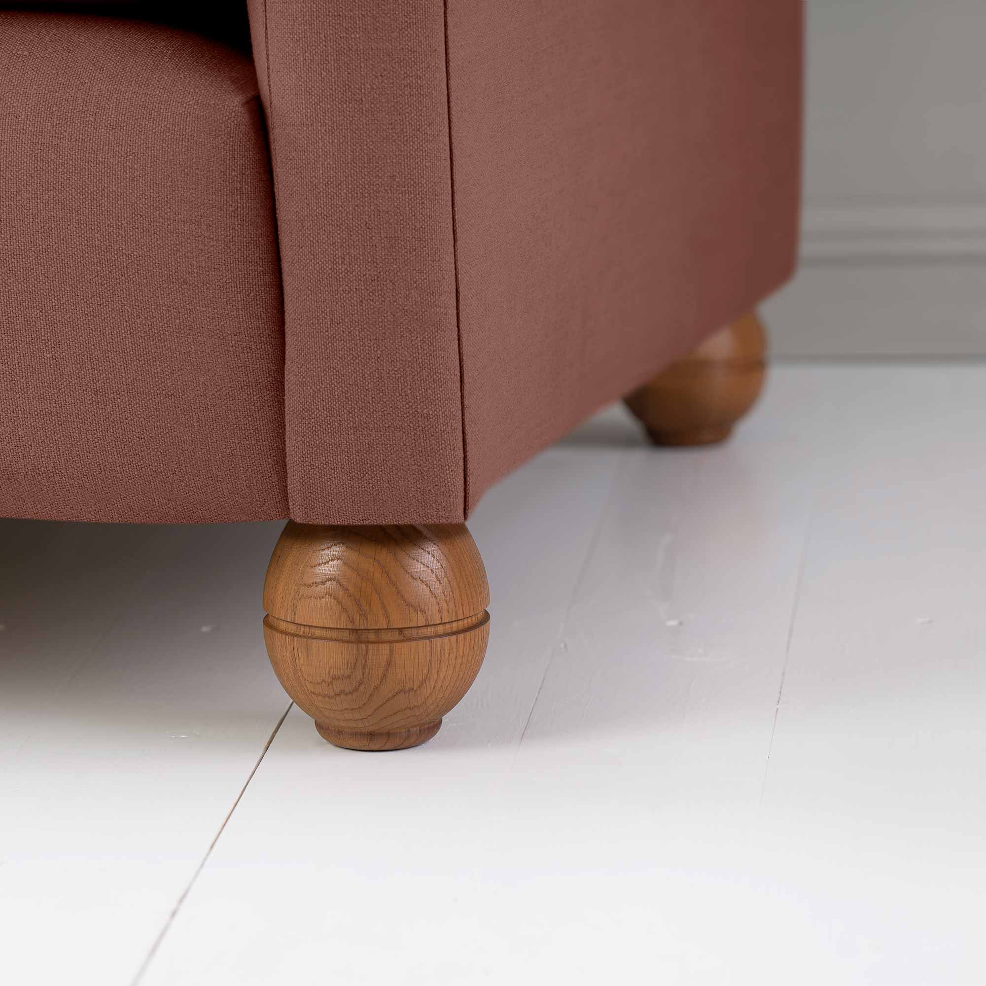 Idler 2 Seater Sofa in Laidback Linen Sweet Briar - Image 7