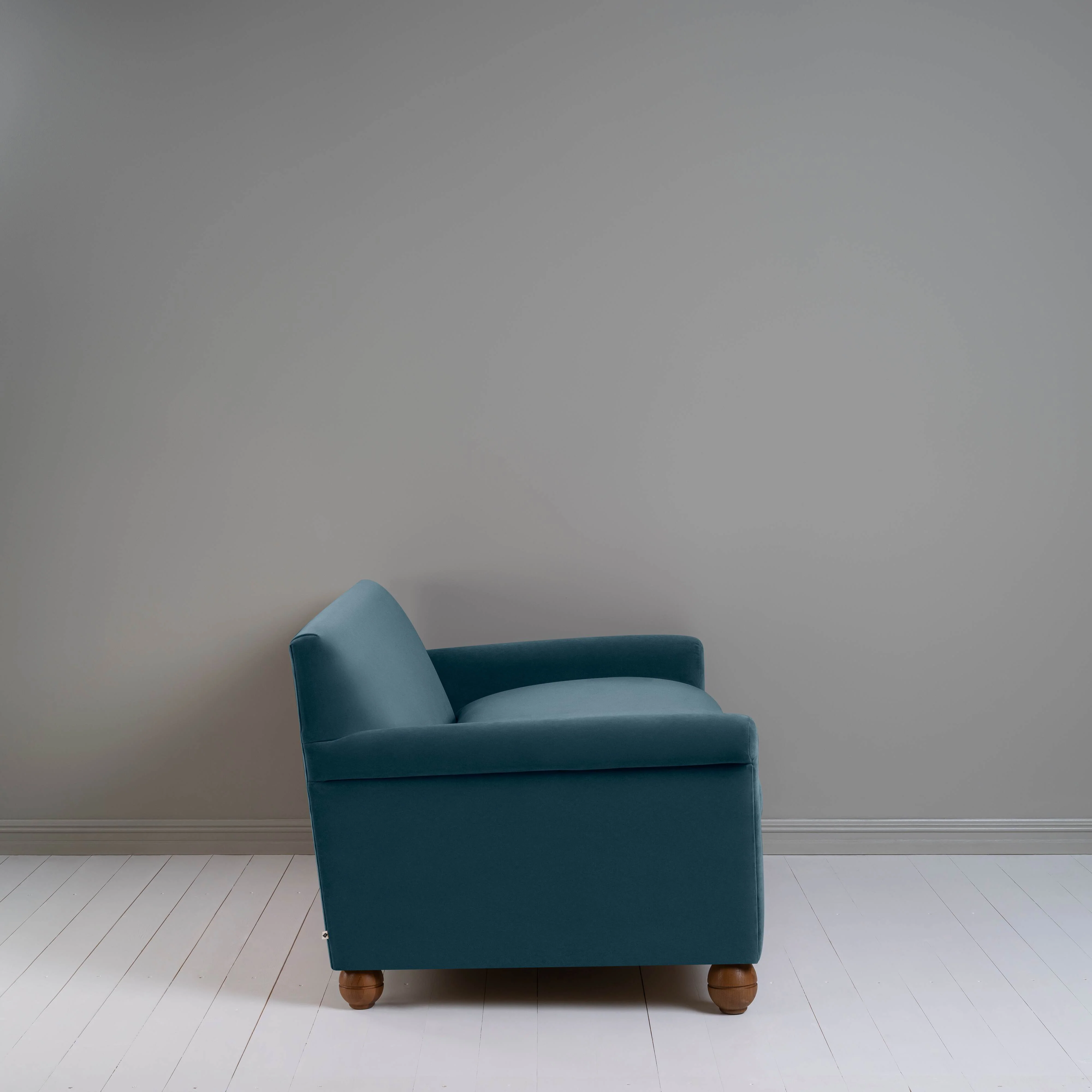 Idler 3 Seater Sofa in Intelligent Velvet Aegean - Image 5