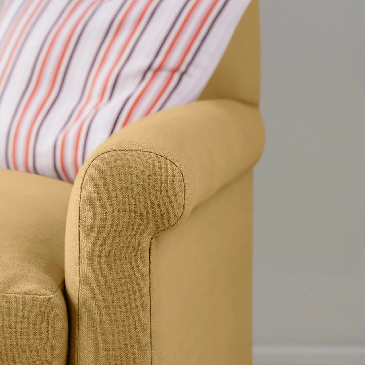 Idler 3 Seater Sofa in Laidback Linen Ochre - Image 4
