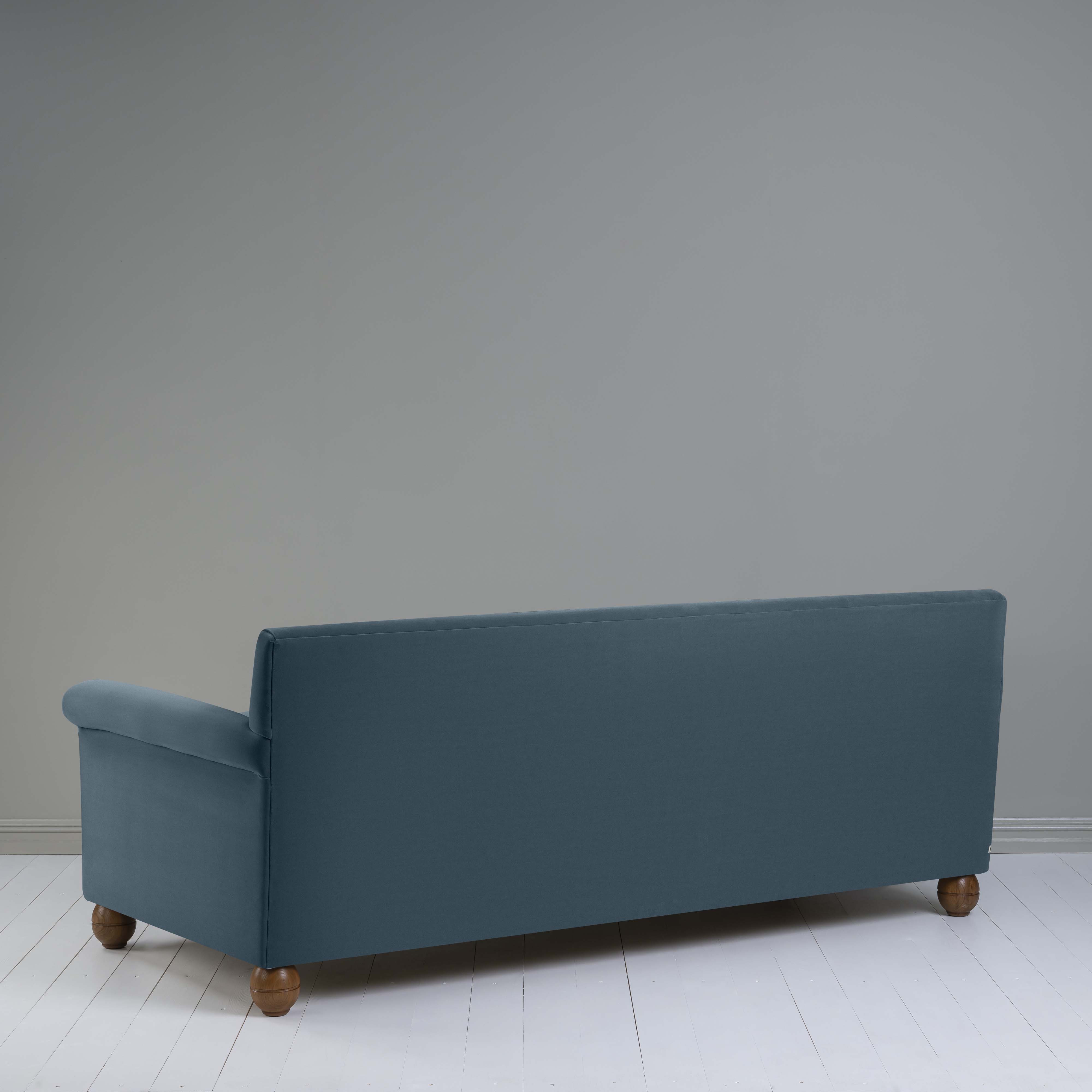 Idler 4 seater sofa in Intelligent Velvet Aegean - Image 9