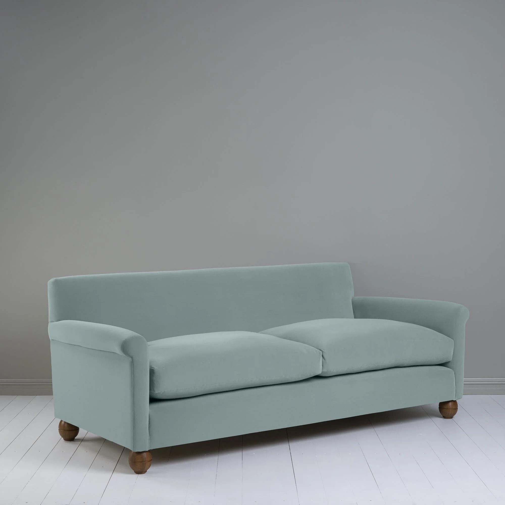 Idler 4 seater sofa in Intelligent Velvet Mineral