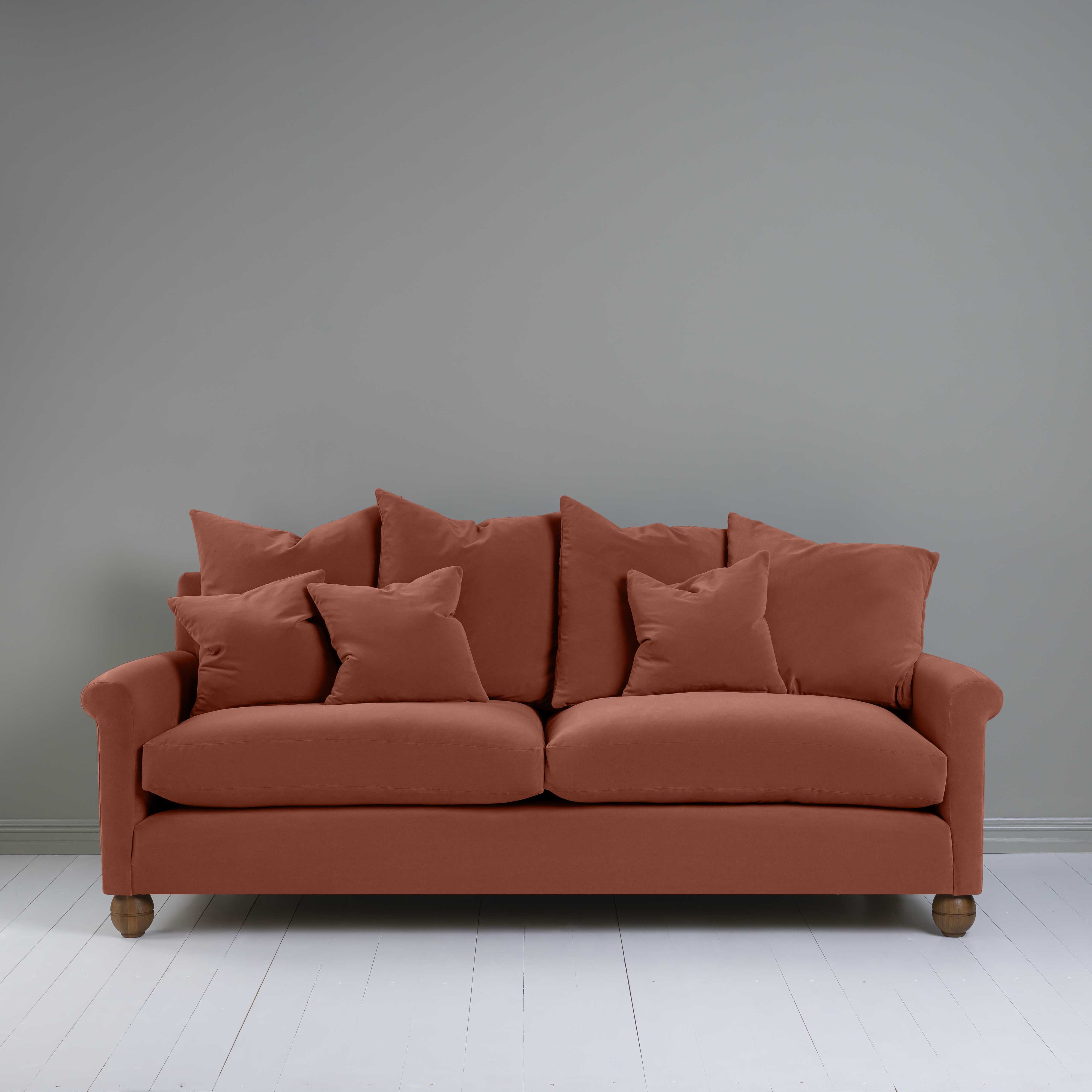 Idler 4 seater sofa in Intelligent Velvet Sienna - Image 5