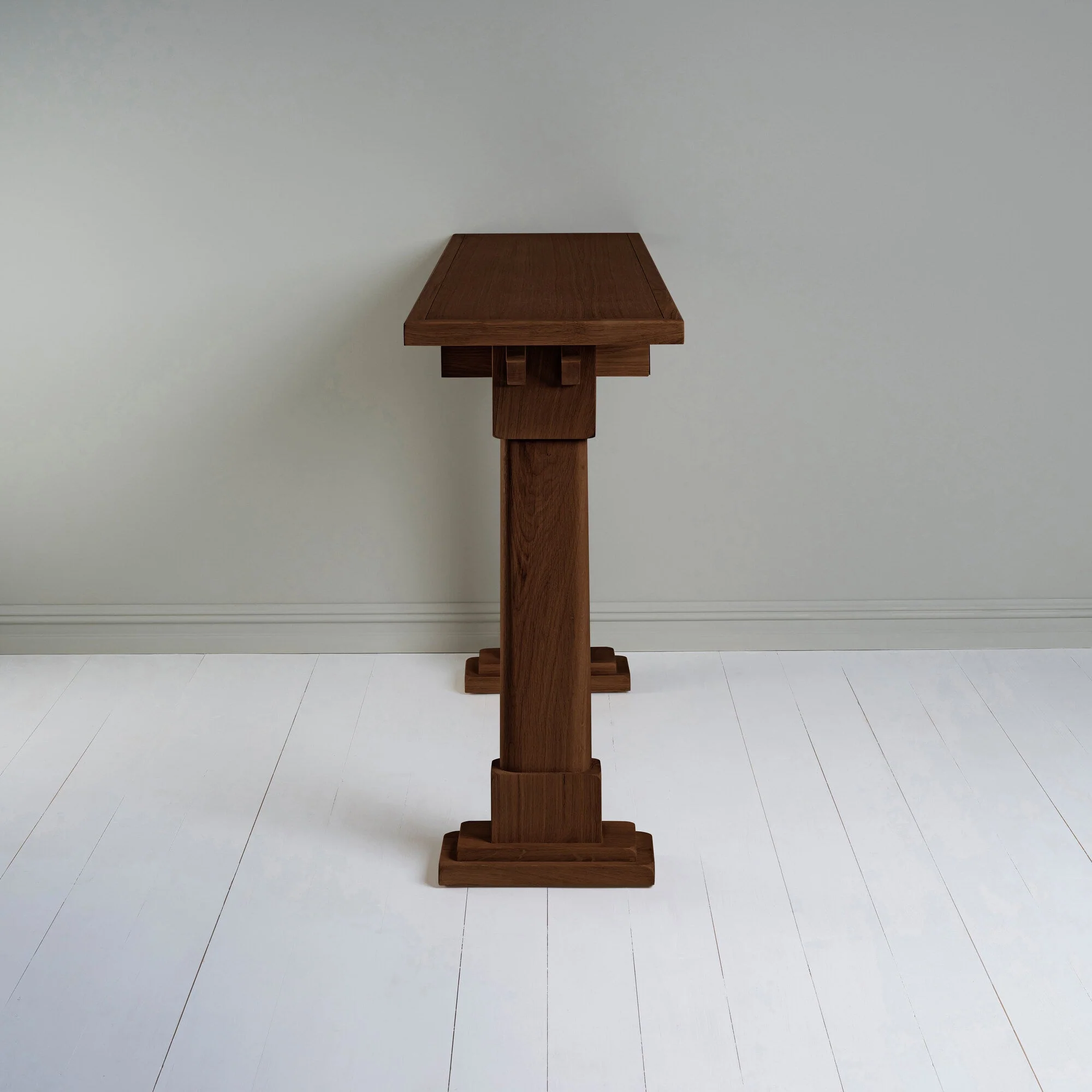 Keepsake Console Table, Smoky Stained Oak - Image 10