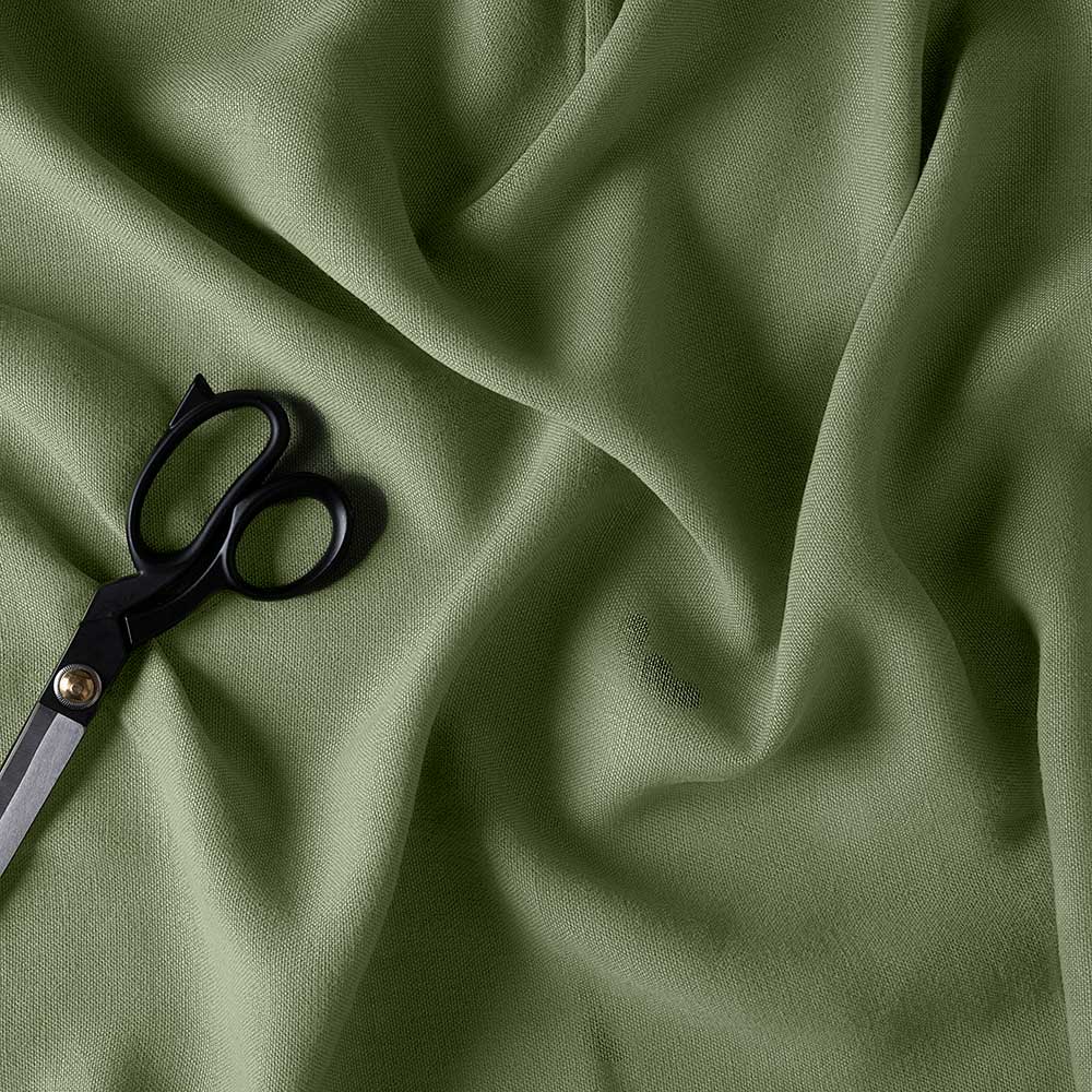 Heavy-weight Laidback Linen, Moss - Image 3