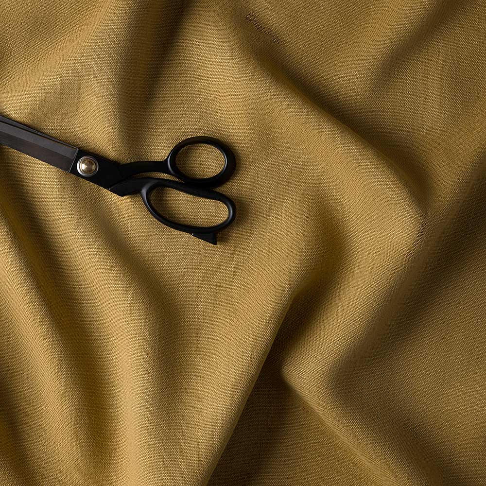 Heavy-weight Laidback Linen, Ochre - Image 3